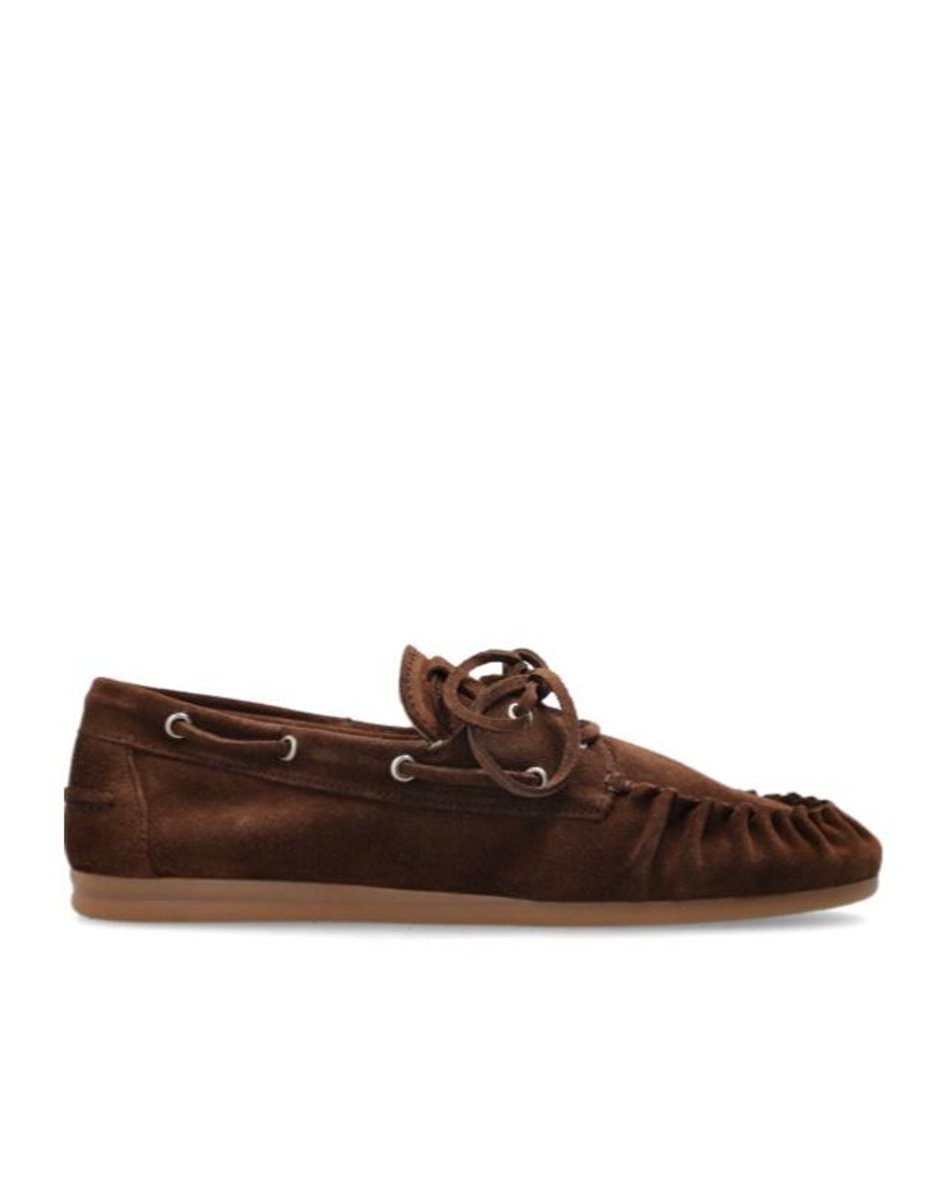 Alohas Brown Rowan Lace-Up Loafers