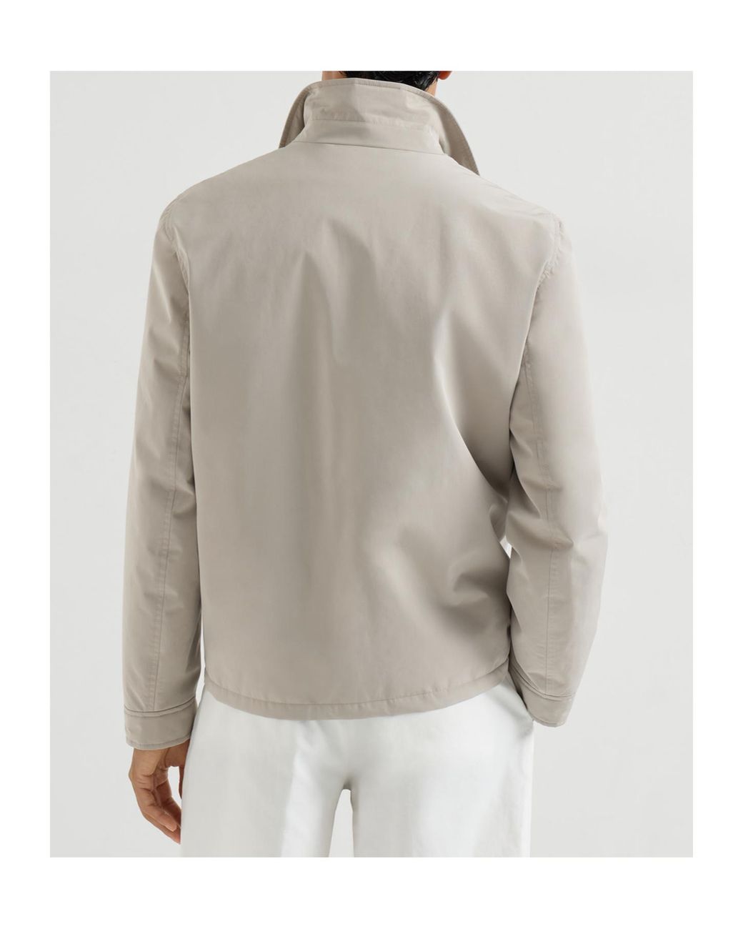 Brunello Cucinelli Gray Padded Outerwear Jacket for men