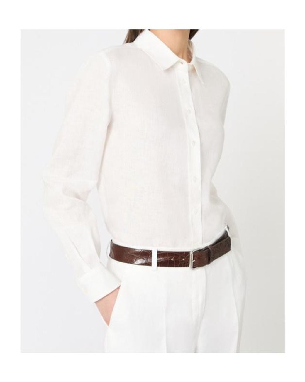 Weekend by Maxmara White Werner Long-Sleeve Shirt