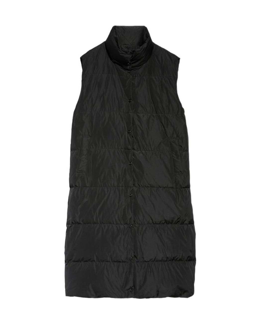 Max Mara Black The Cube Buttoned Sleeveless Gilet