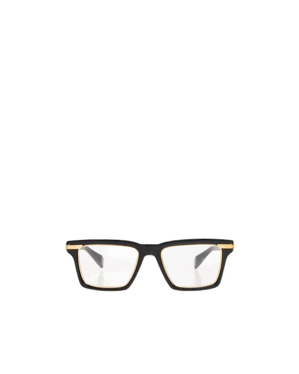 Balmain White Logo Optical Glasses for men