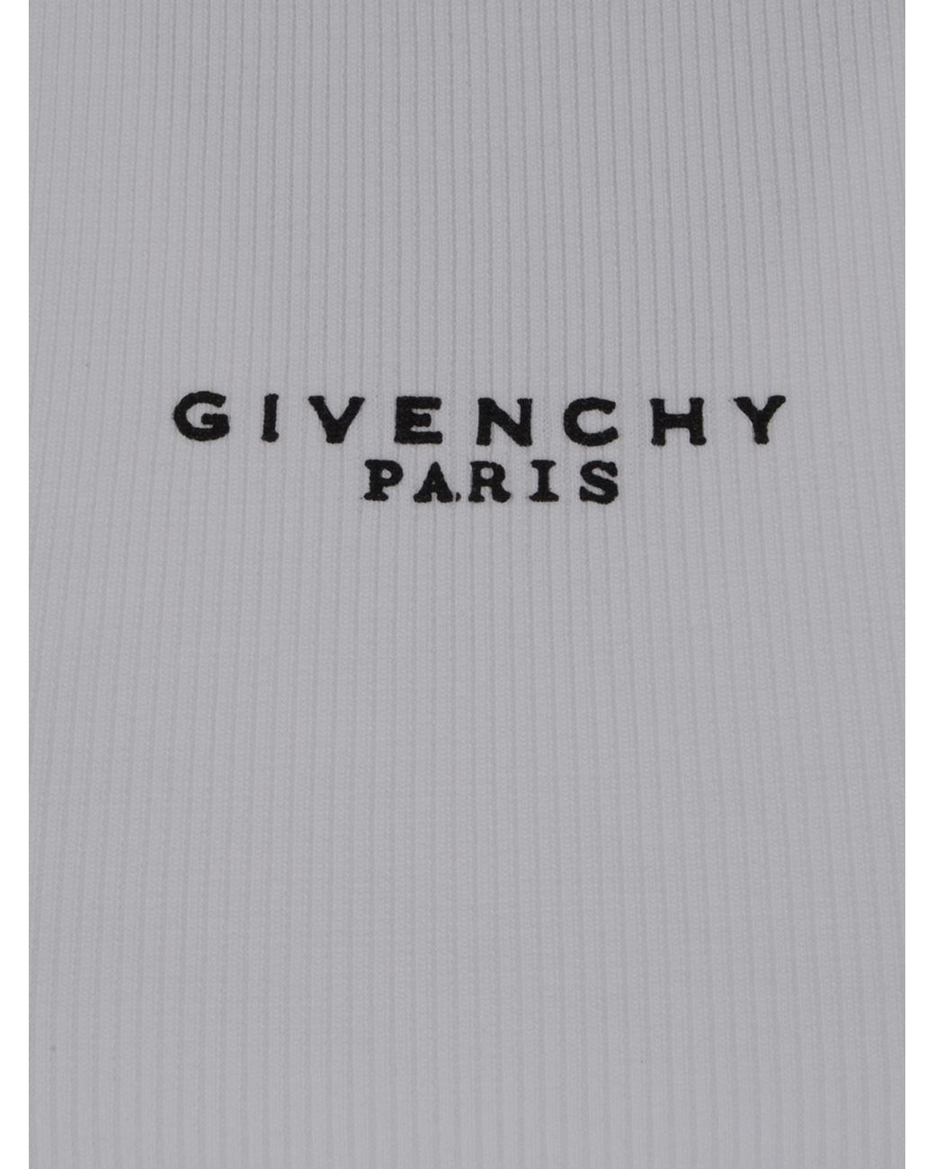 Givenchy Gray Paris Logo Detailed Tank Top
