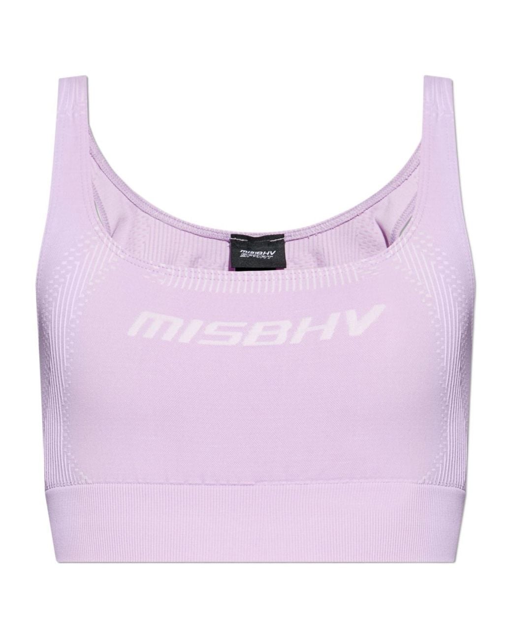 M I S B H V Purple Sport Bra Top