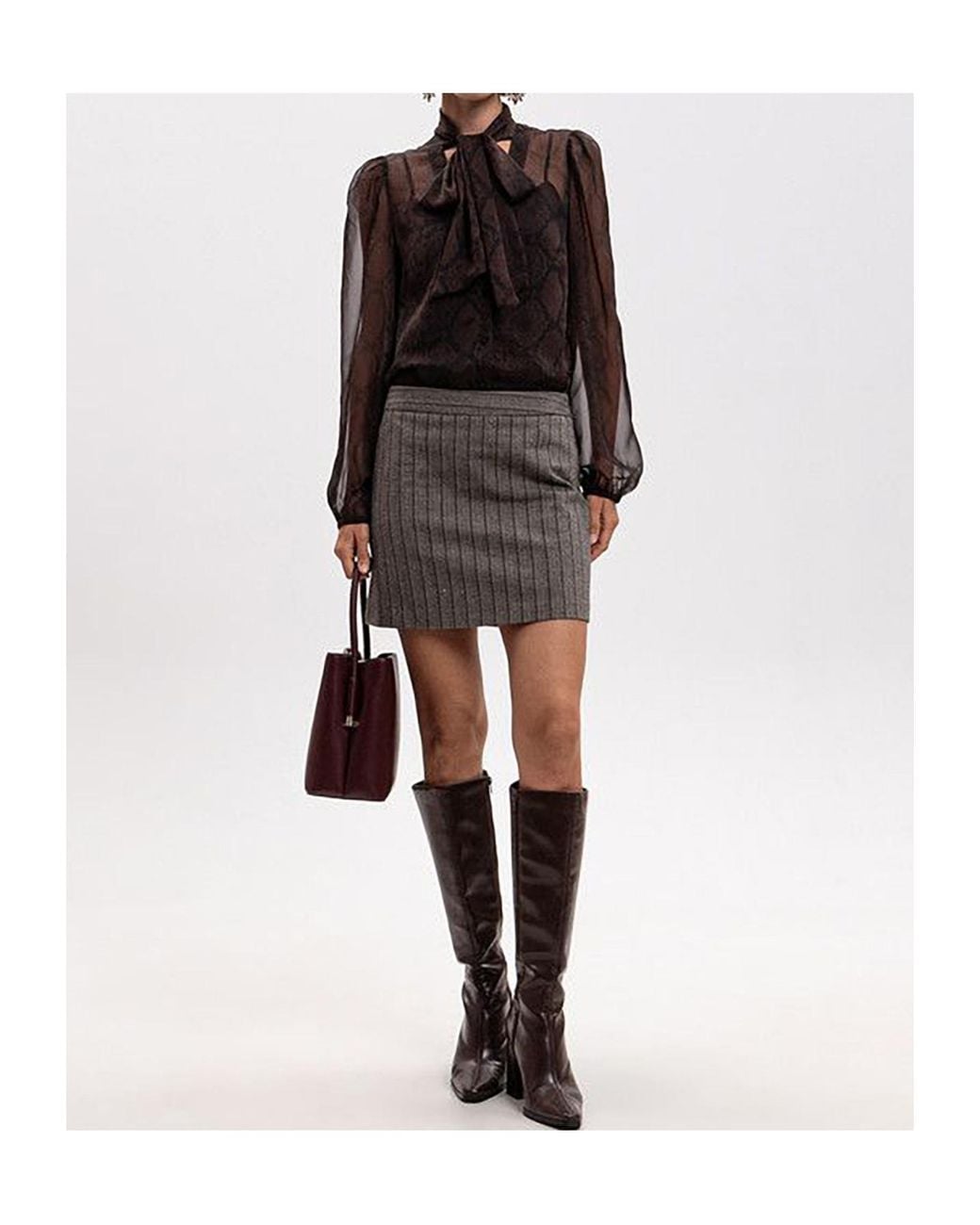 Twinset Black Bow-Tie Blouse