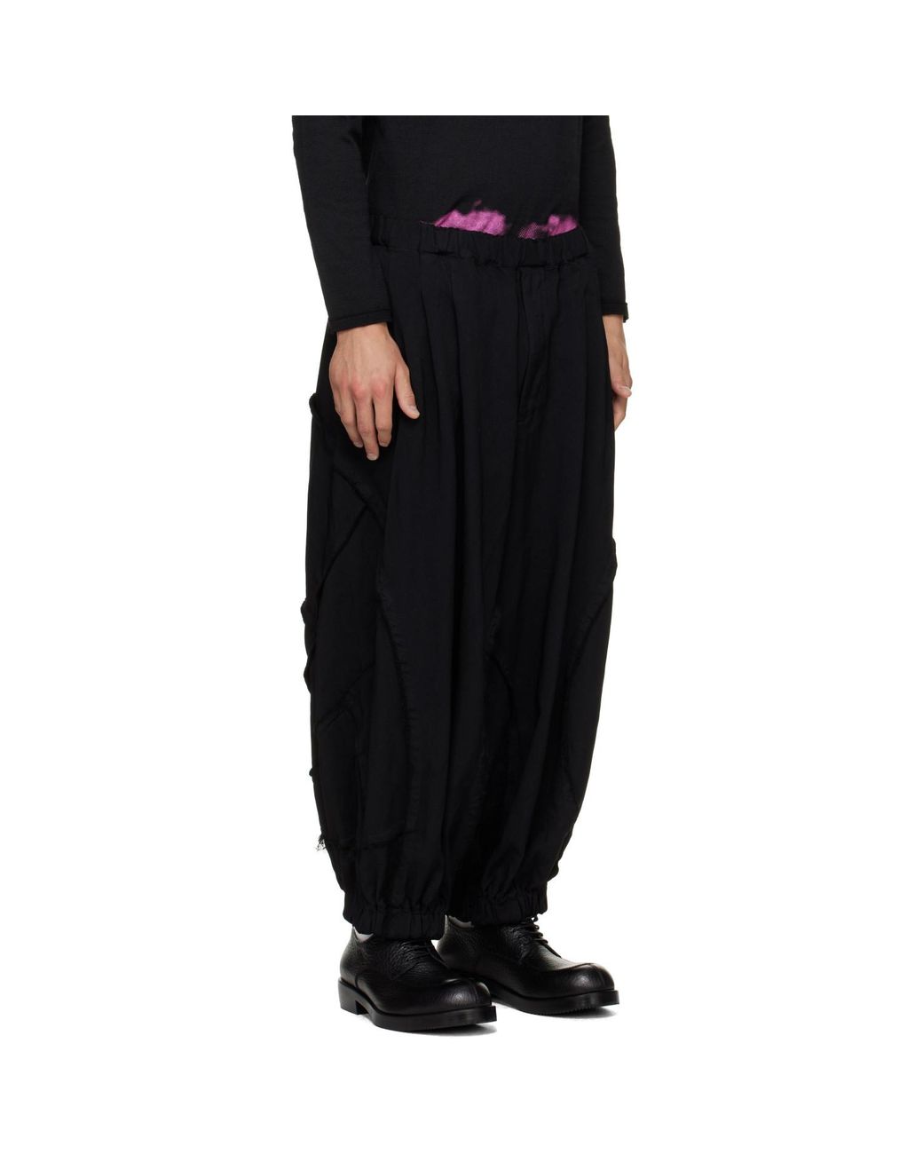 Comme des Garçons Blue Casual Pants With An Elastic Waistband for men