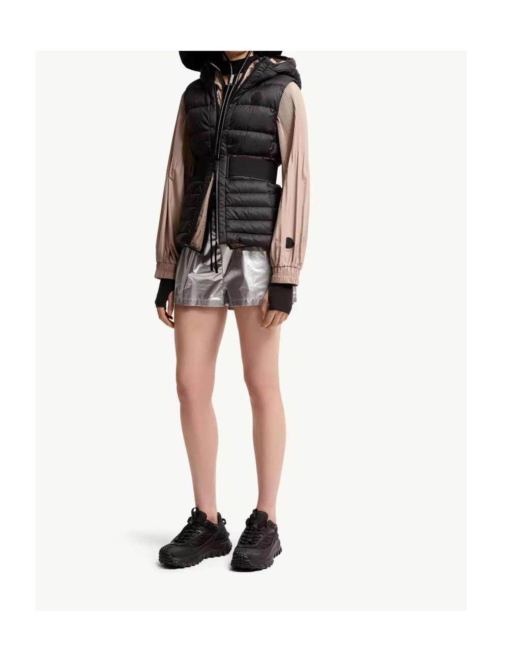 Moncler Black Melia Hooded Down Gilet