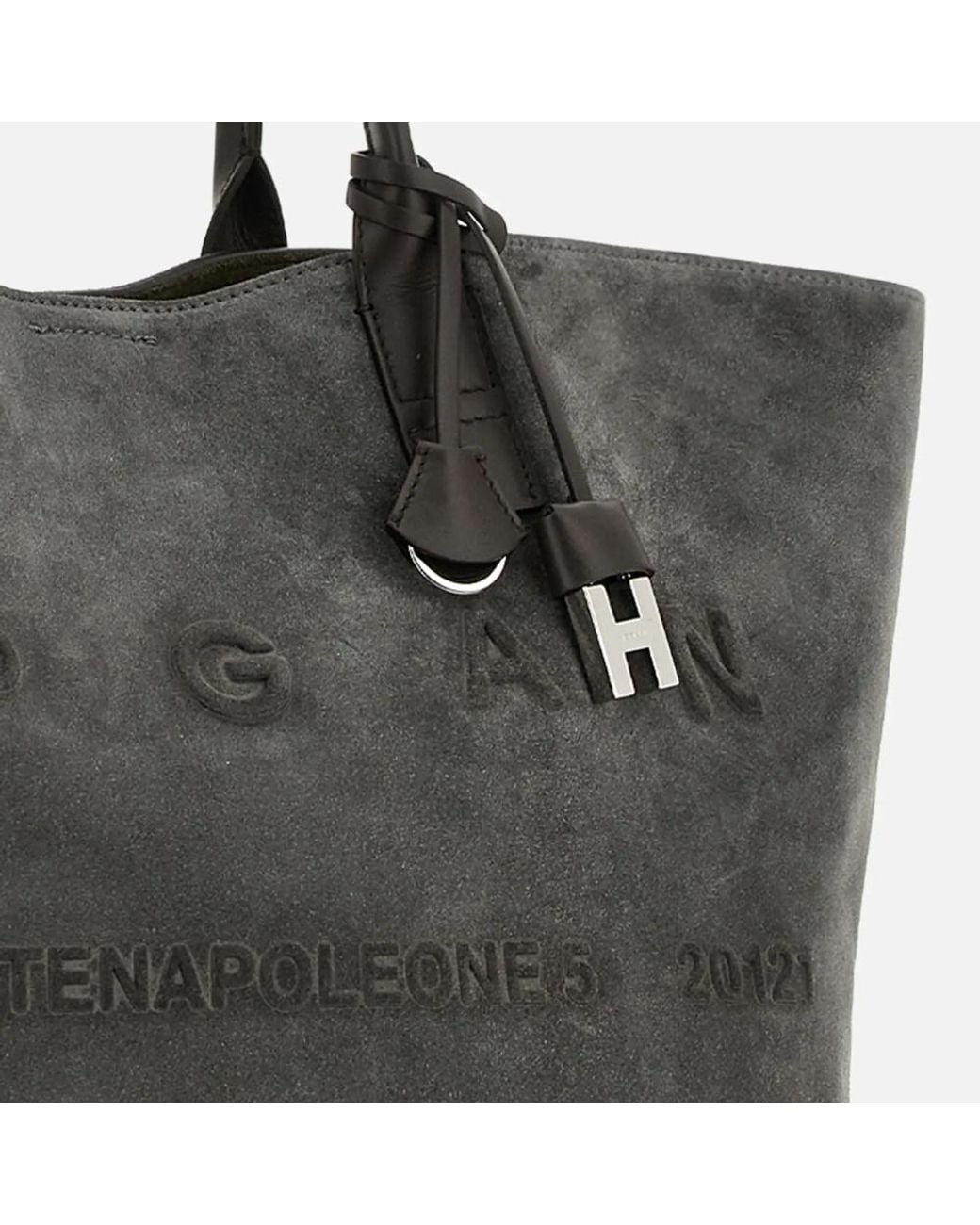 Hogan Black Address Medium Shopping Bag