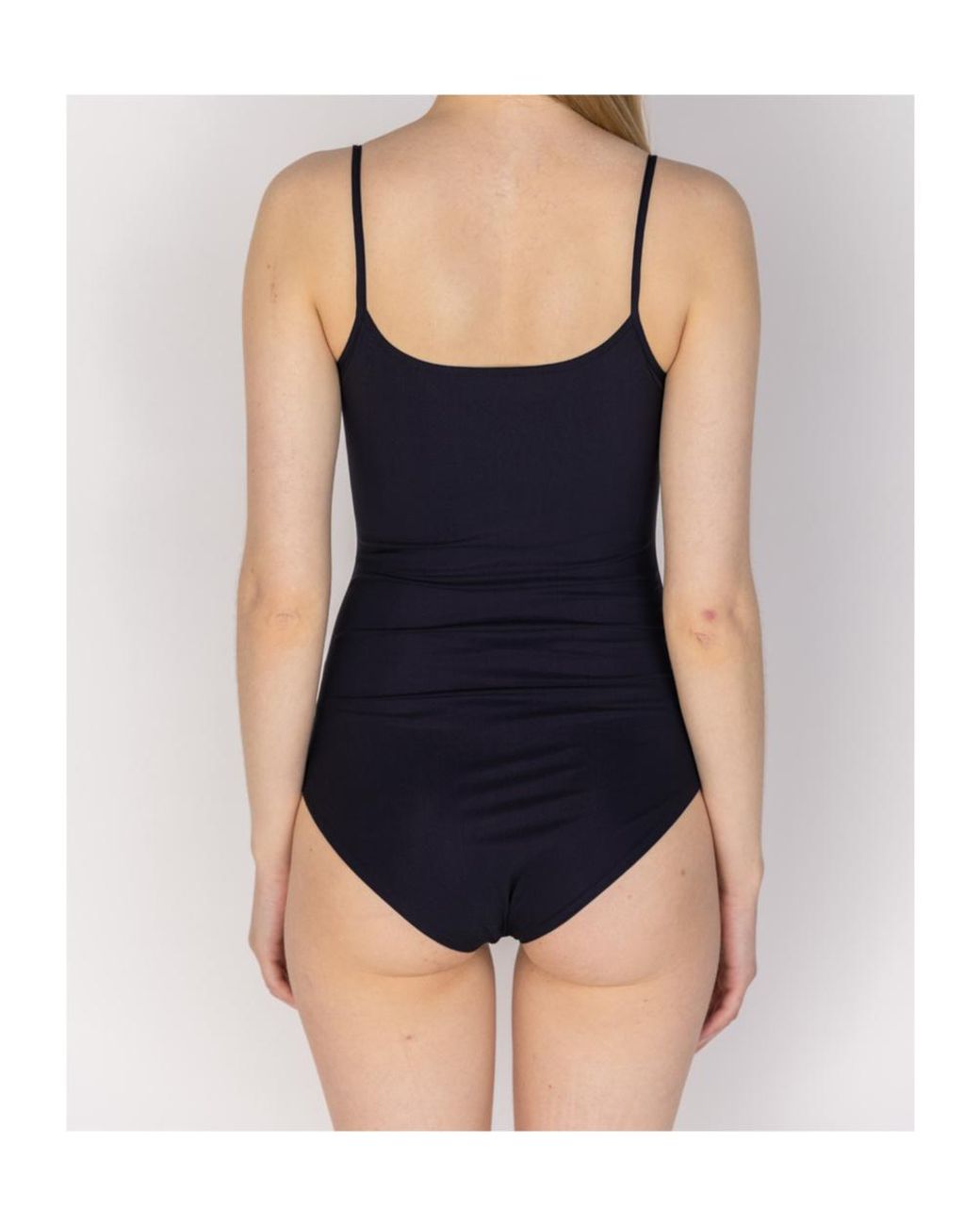 Jil Sander Blue V-Neck Sleeveless Bodysuit