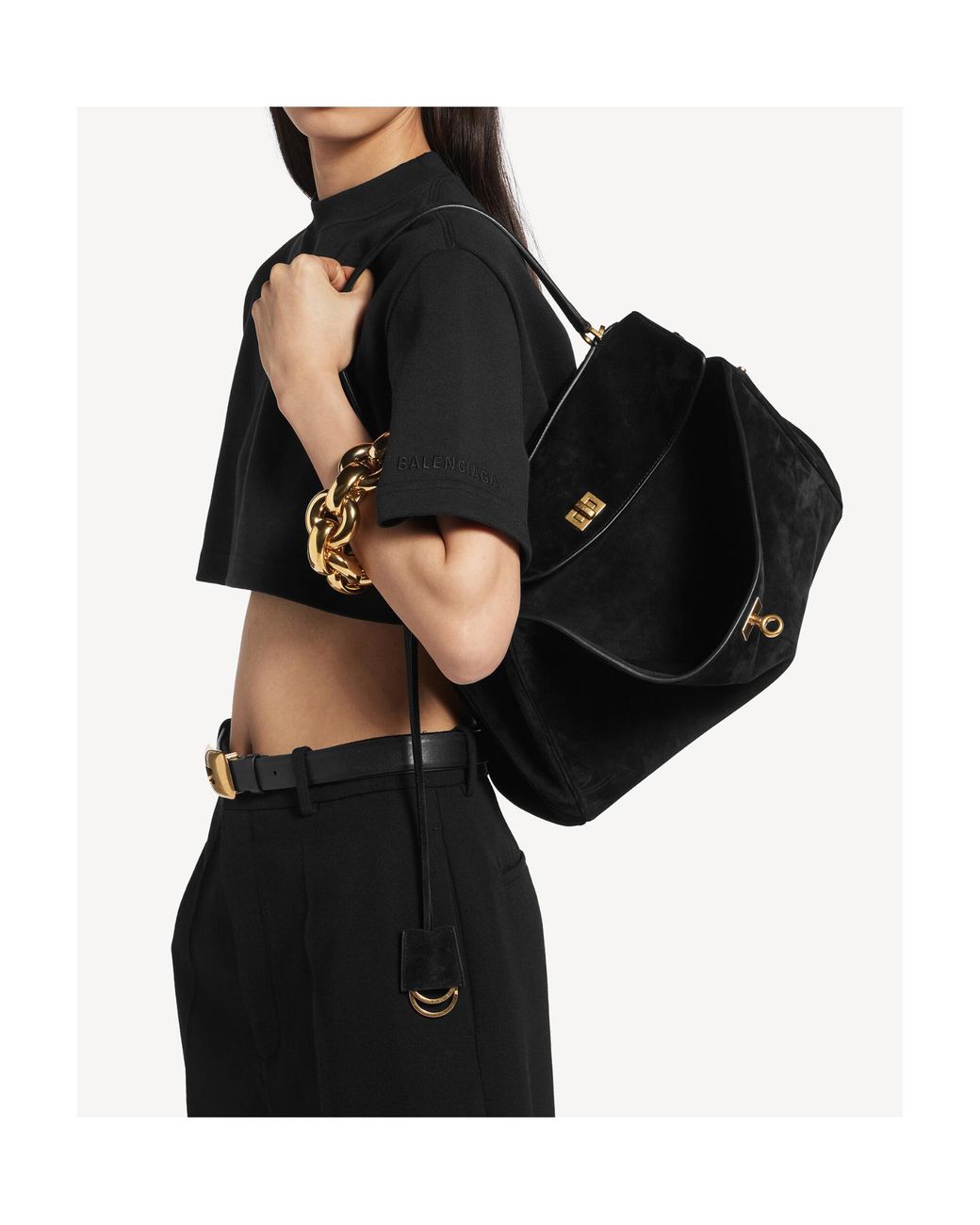 Balenciaga Black Rodeo Medium Handbag