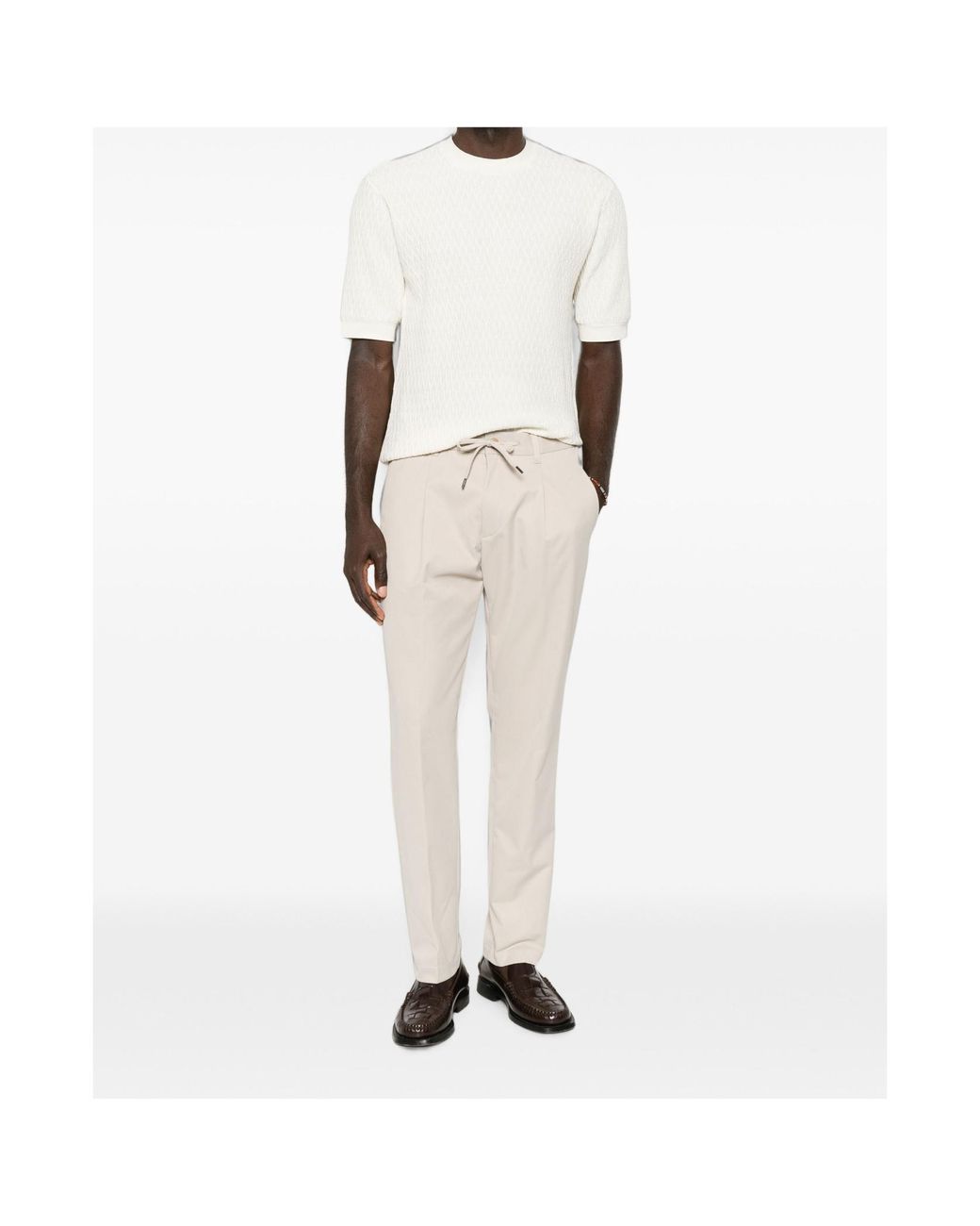 Herno Natural Logo Casual Pants for men