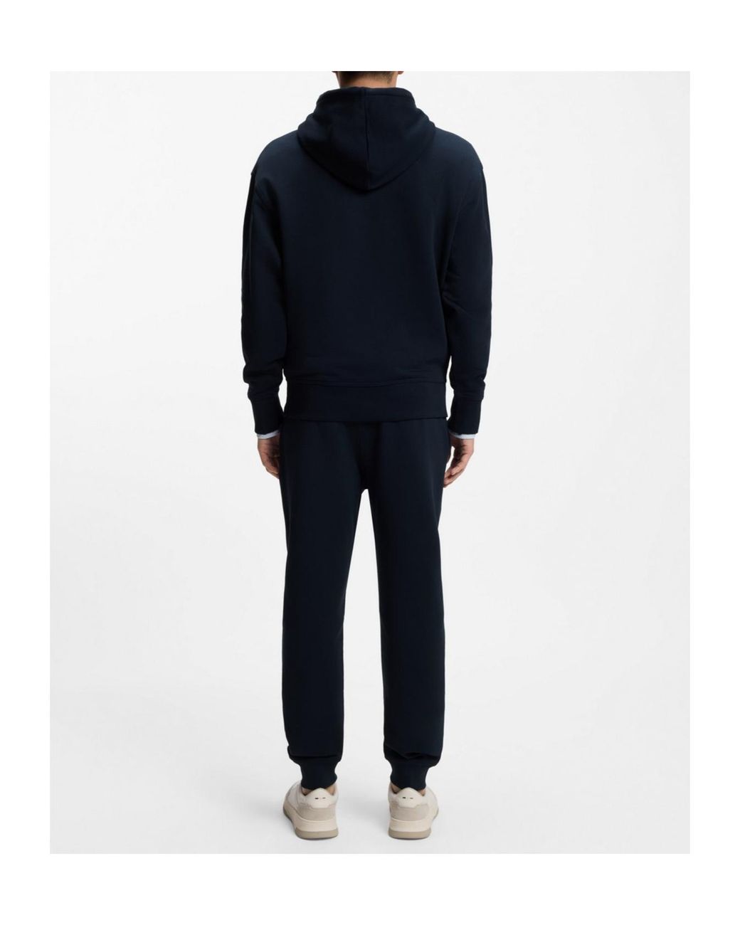 Boss Blue Hooded Track Pants Set (Set Of Two) for men