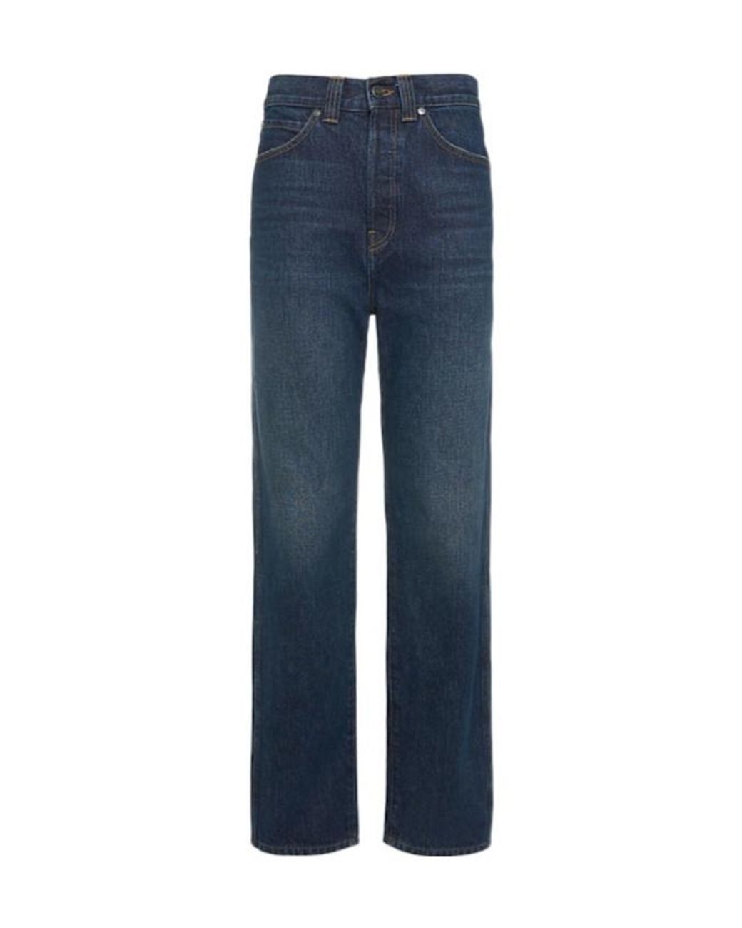 Khaite Blue Corben Denim Straight Jeans