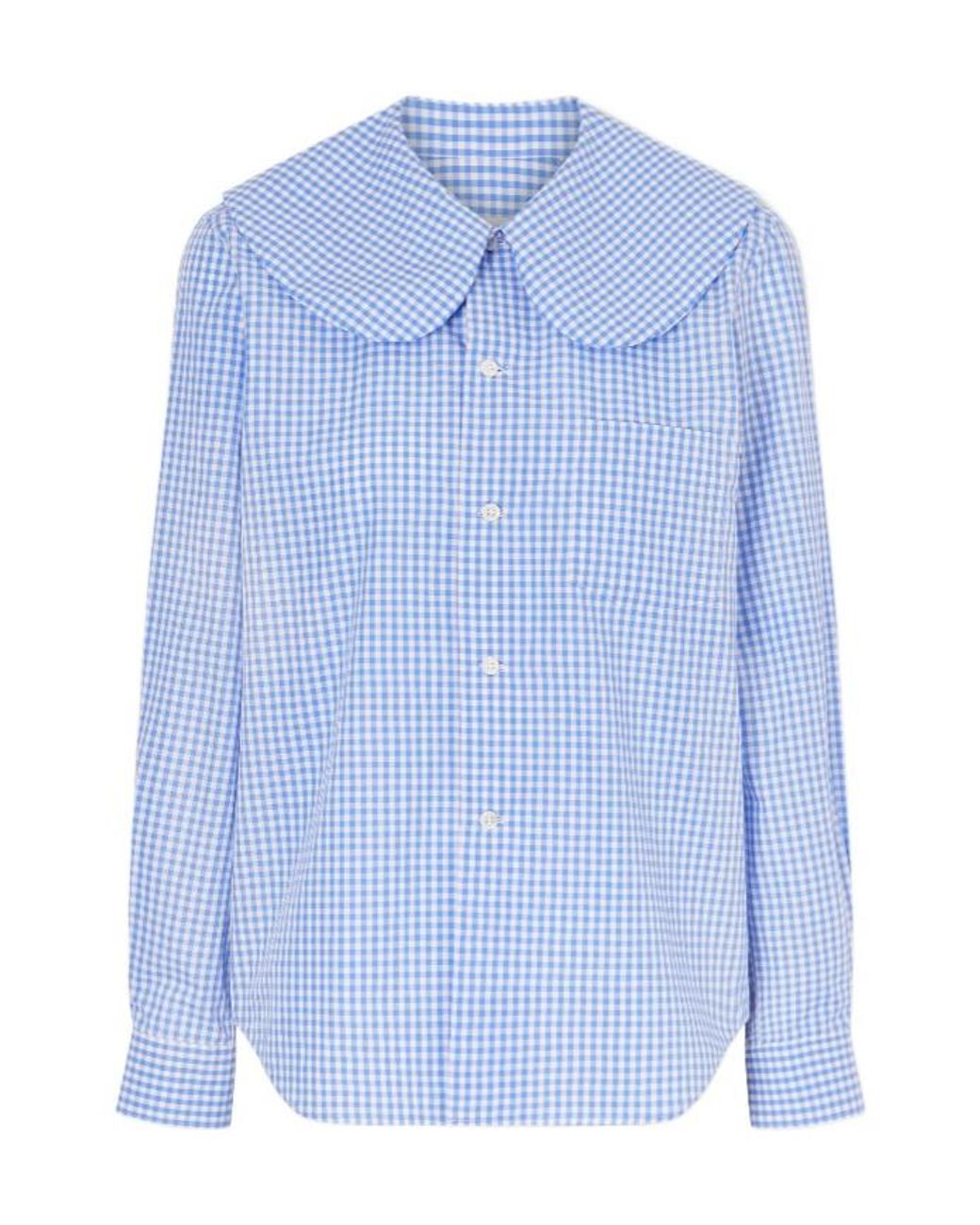 Comme des Garçons Blue Cotton-Poplin Shirt