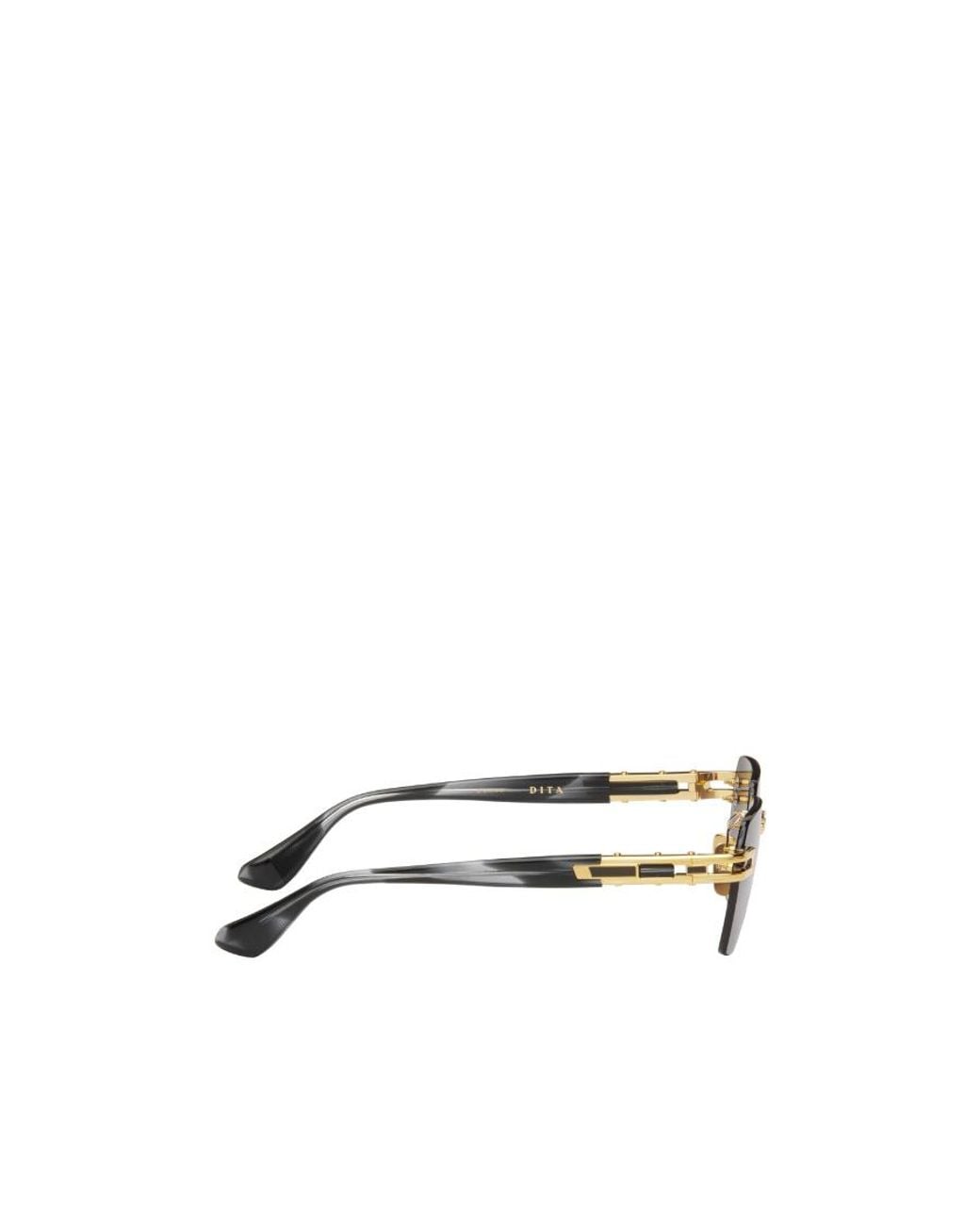 Dita Eyewear White Rimless Square-Frame Sunglasses for men