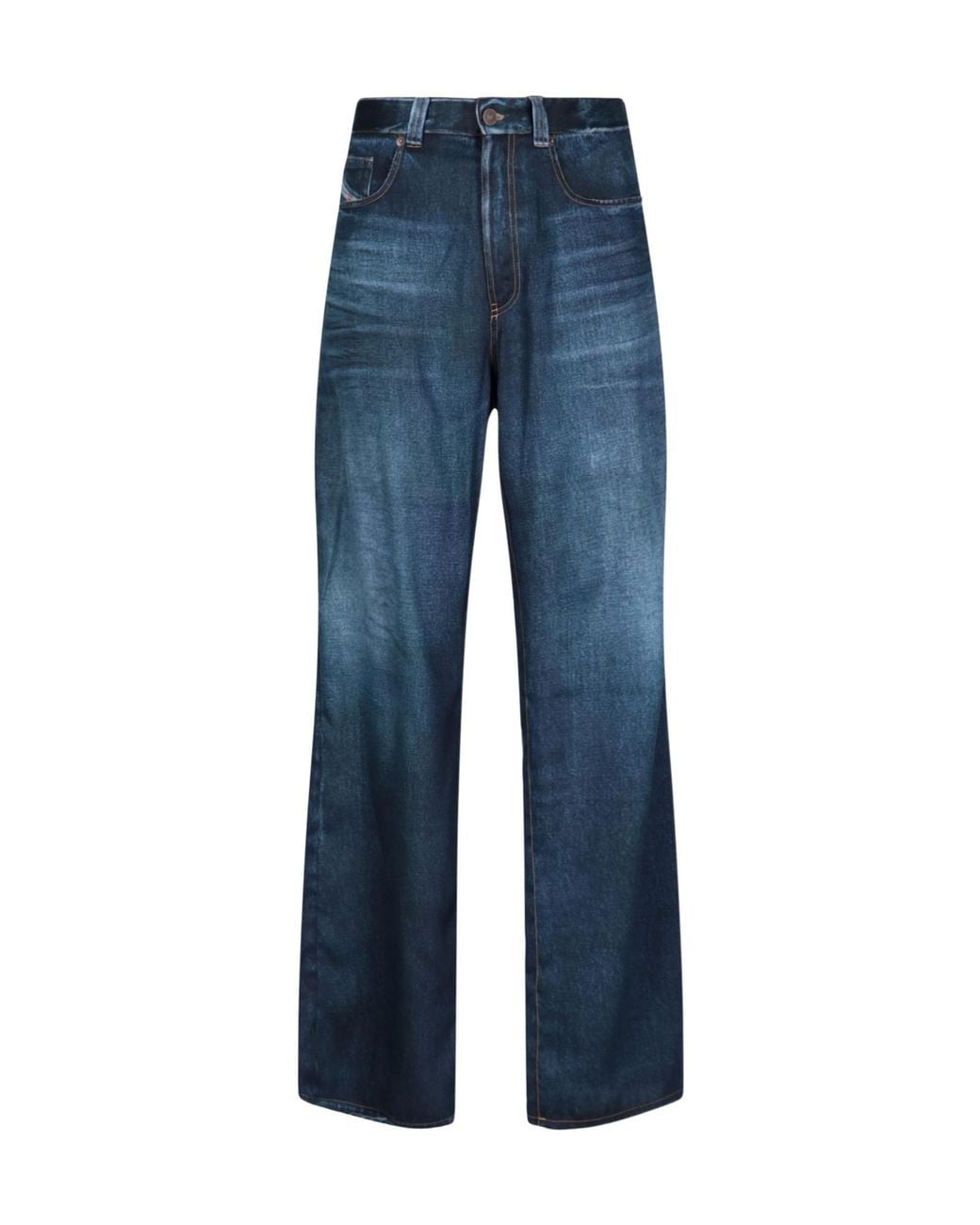 DIESEL Blue D-Viker Straight Leg Jeans for men