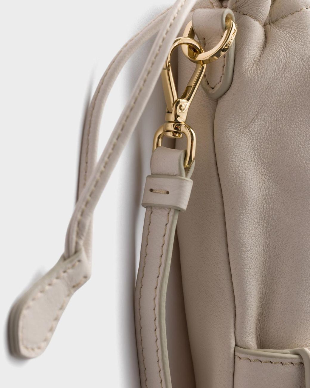 Prada Natural Nappa Leather Pouch