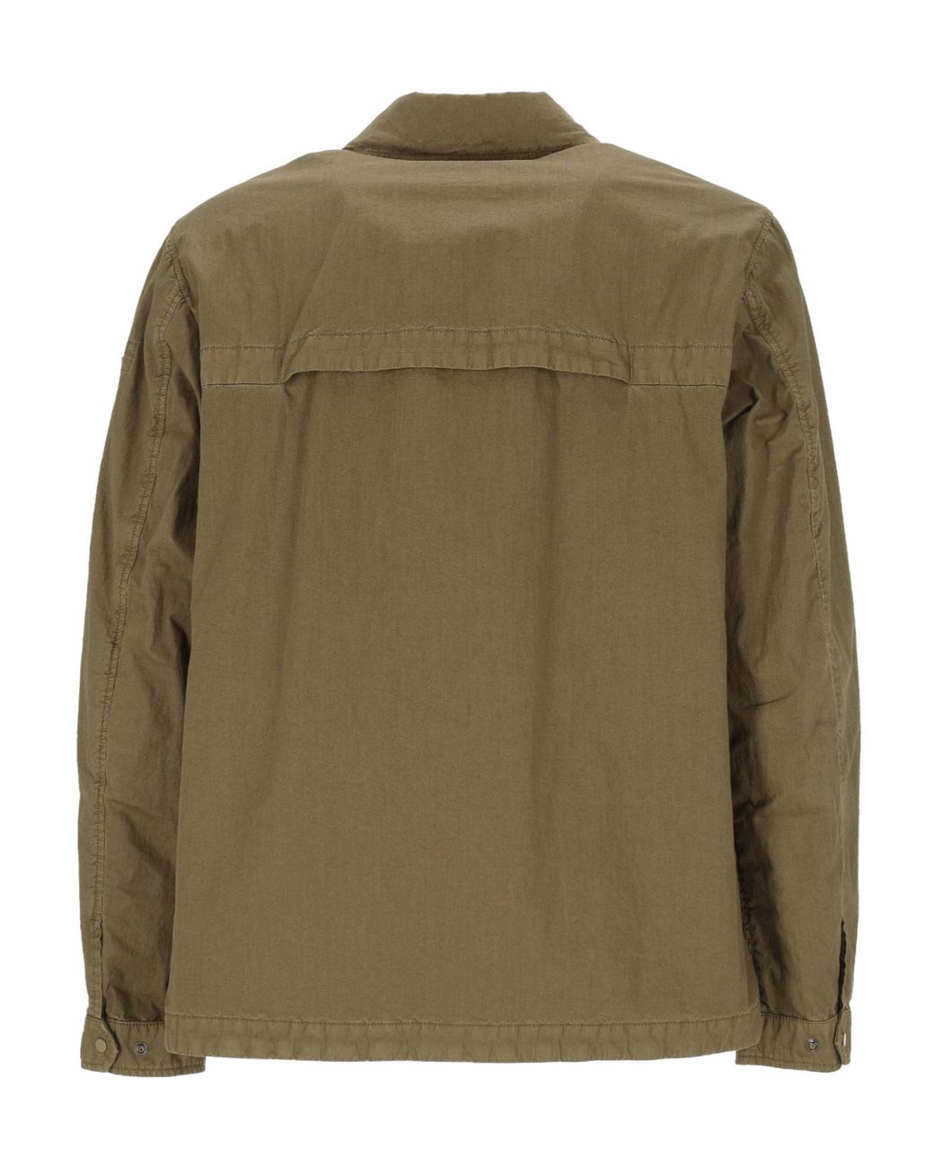 C P Company Green Flap-Pocket Overshirt for men