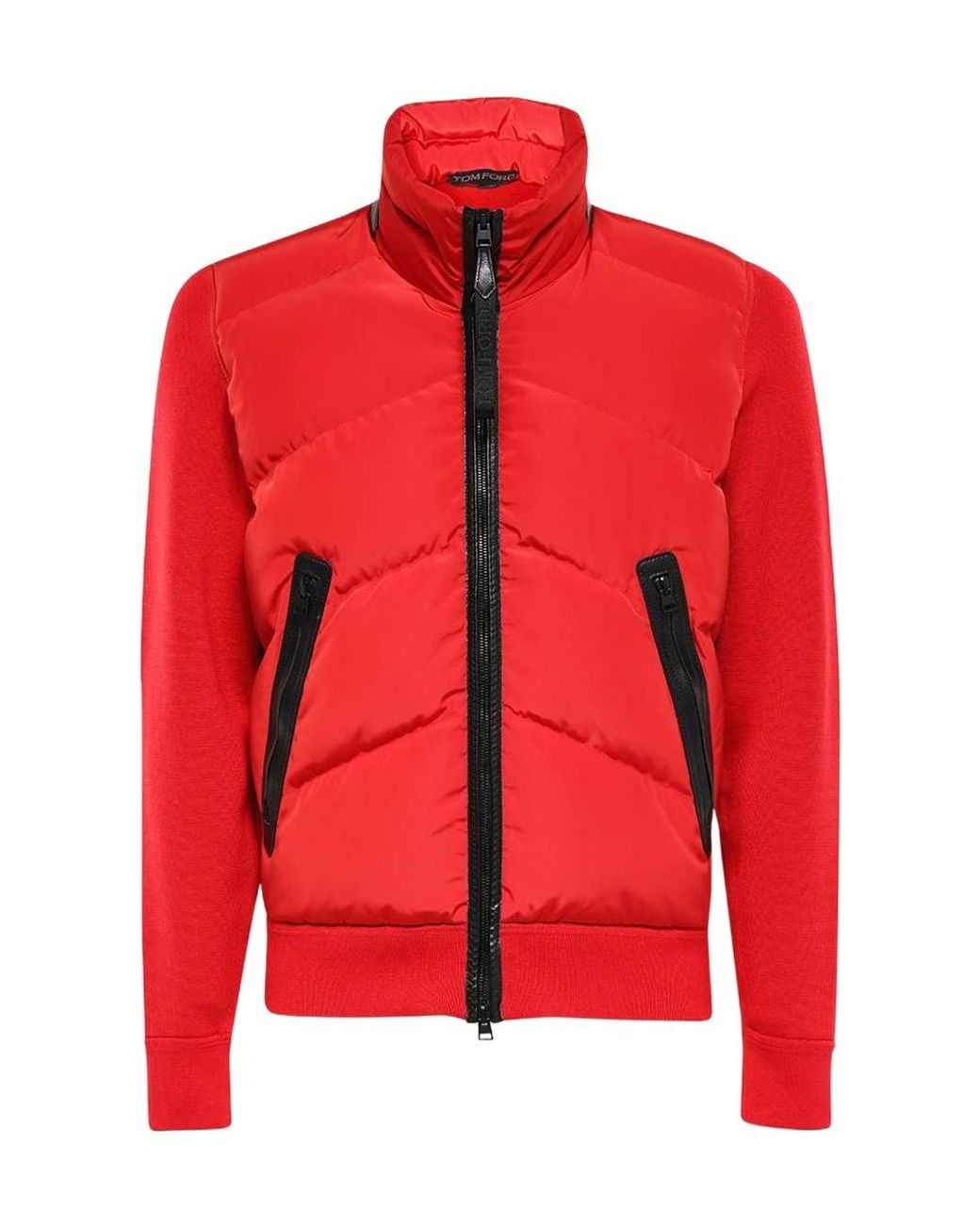 Tom Ford Red Long-Sleeve Casual Jacket for men
