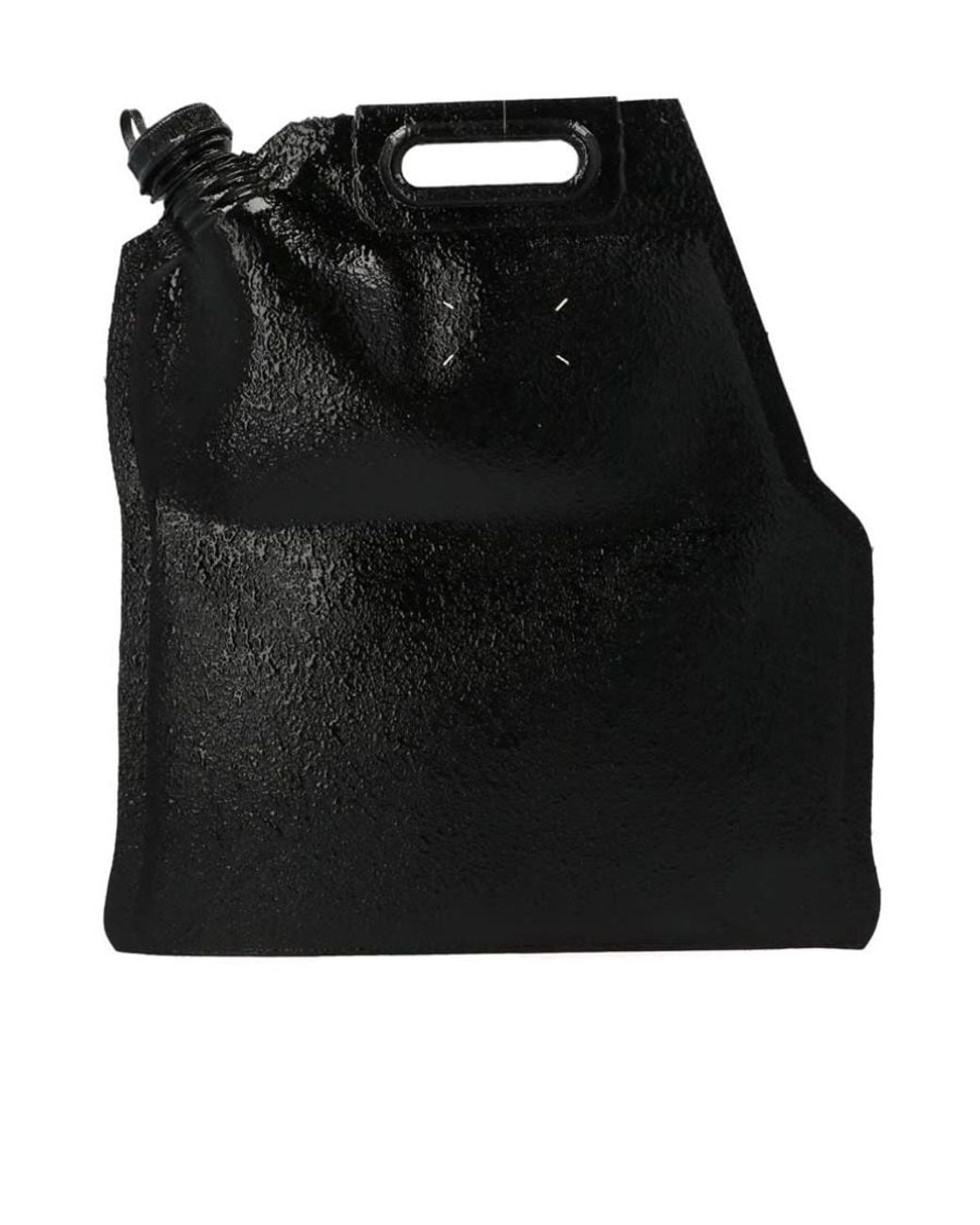 Maison Margiela Black Bottle-Cap Coated Tote Bag for men
