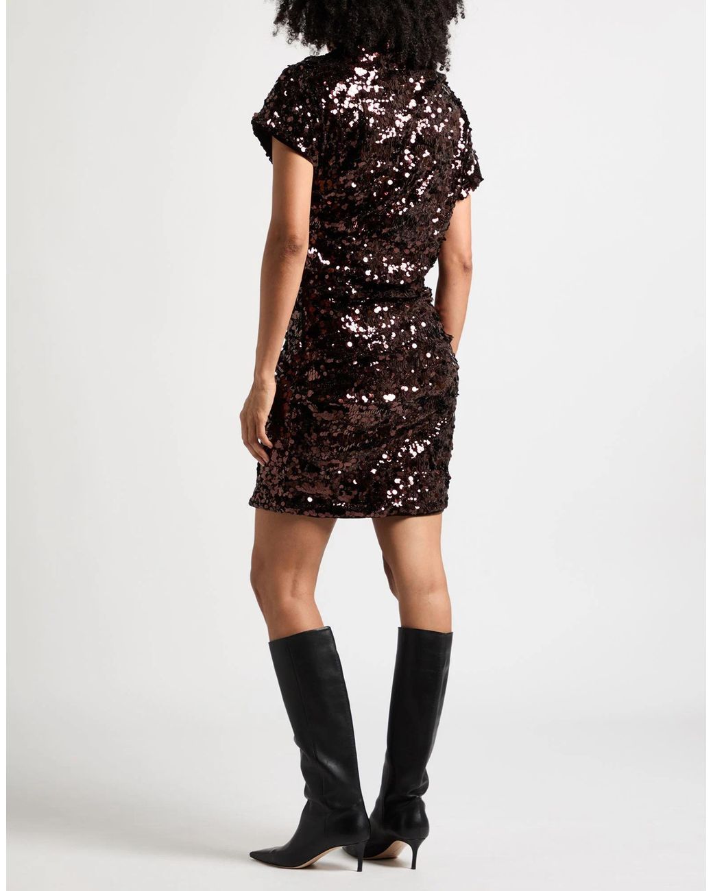 Ganni Black Sequin Dresses
