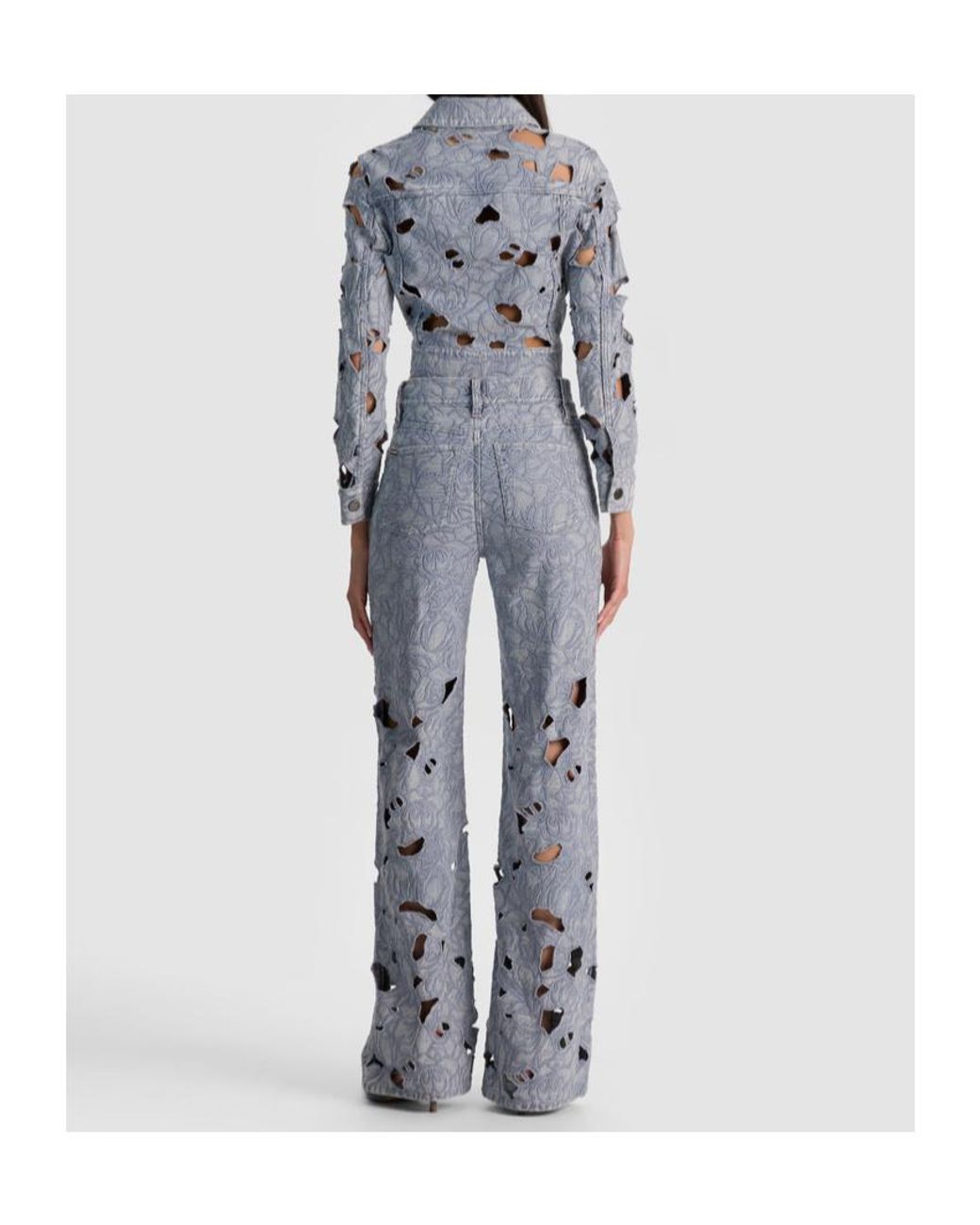 Alice + Olivia Blue Belt-Loop Jeans
