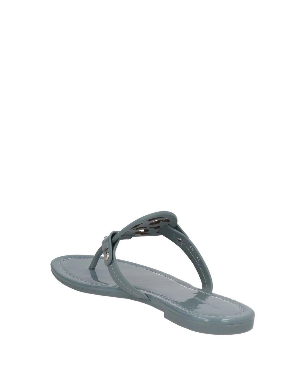 Tory Burch Gray Glossy Flip-Flops