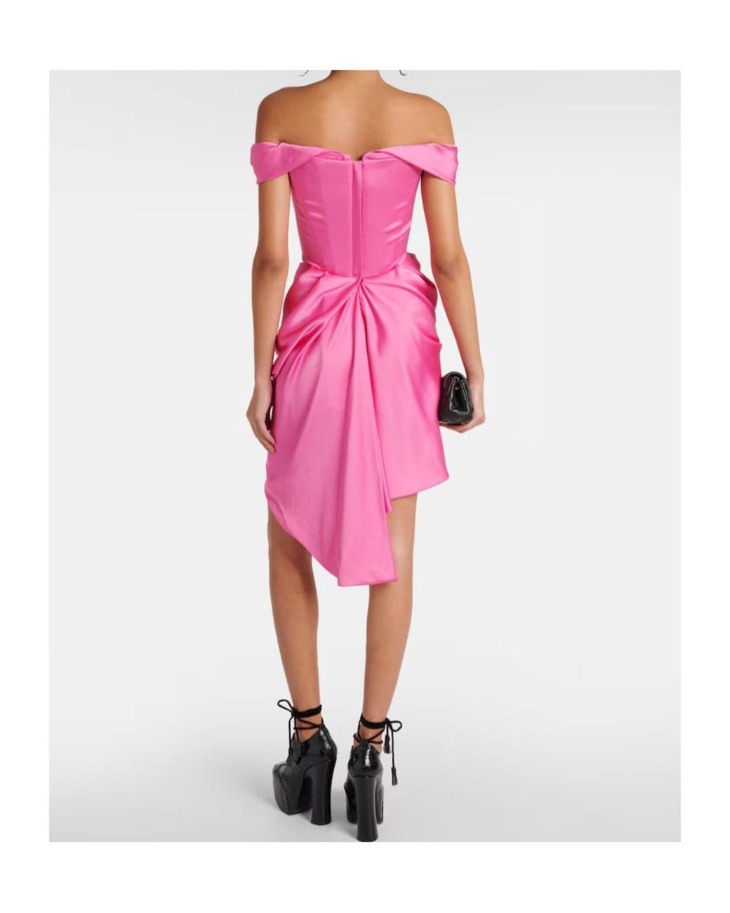 Vivienne Westwood Pink Nova Cora Crêpe Satin Minidress