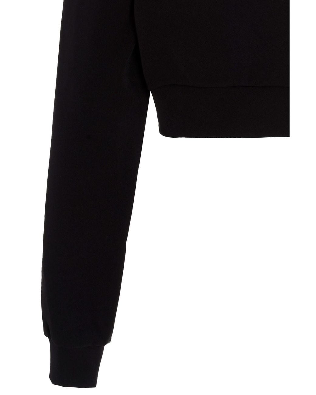 Area Black Crystal-Embellished Cut-Out Sweatshirt