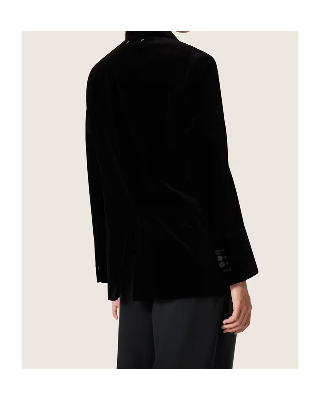 Golden Goose Deluxe Brand Black Double Breasted Velvet Blazer