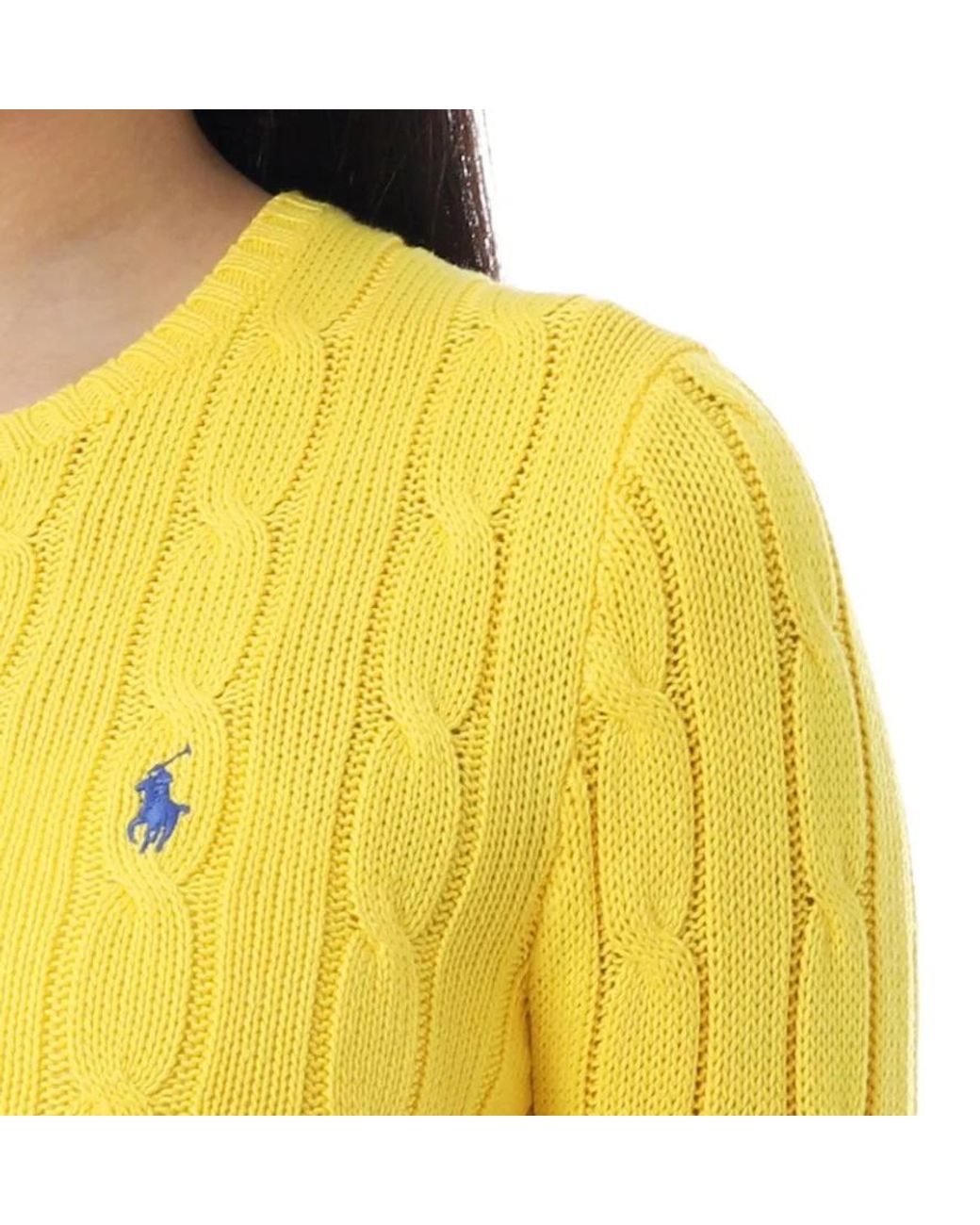 Polo Ralph Lauren Yellow Pony Embroidered Crewneck Jumper
