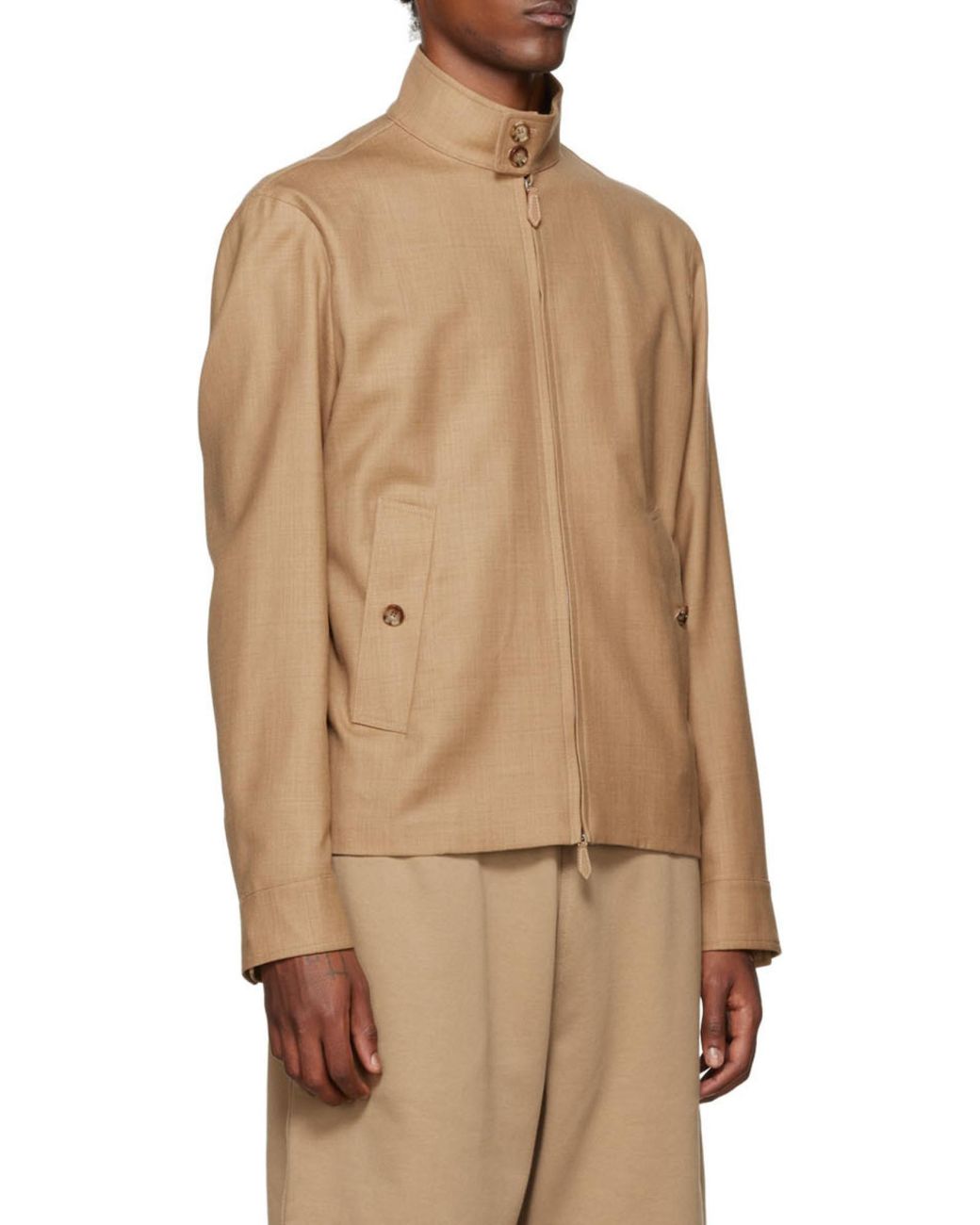 Burberry Natural Goldsmith Zipped Jacket for men