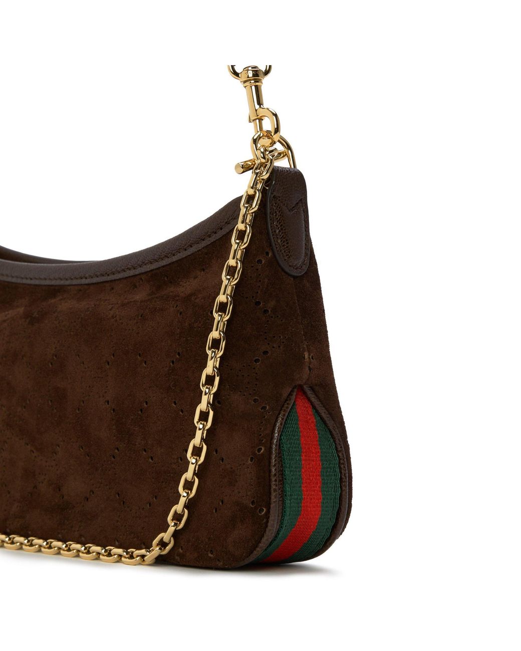 Gucci Brown Fleece-Lined Underarm Bag