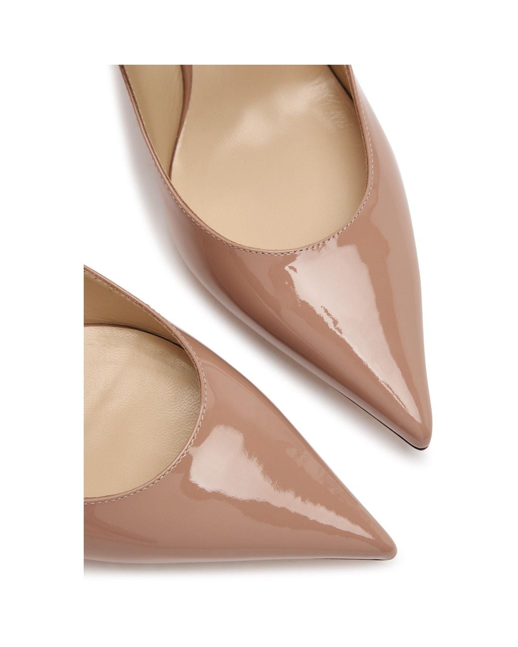 Jimmy Choo White Patent Leather Mules