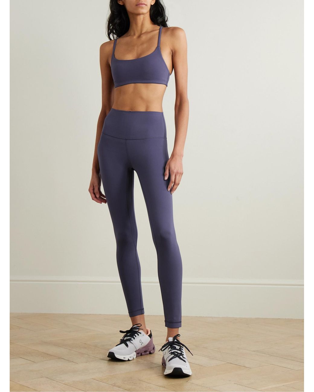 lululemon athletica Blue I-Back Elastic Sports Bra