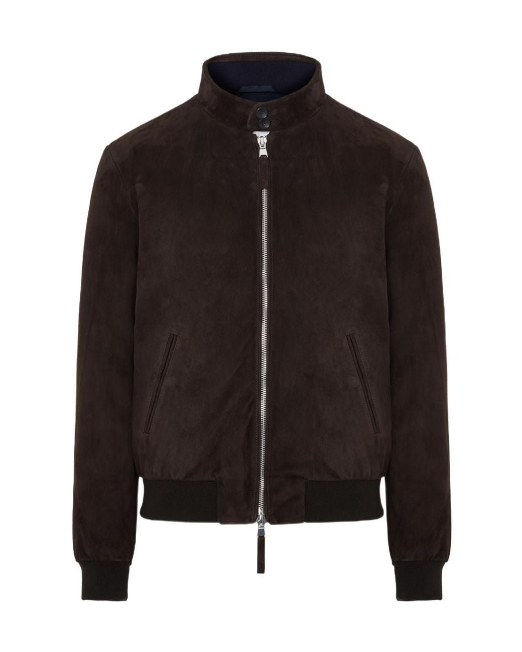 The Jack Leathers Black The Jackie Leathers Suede Zip Jacket for men