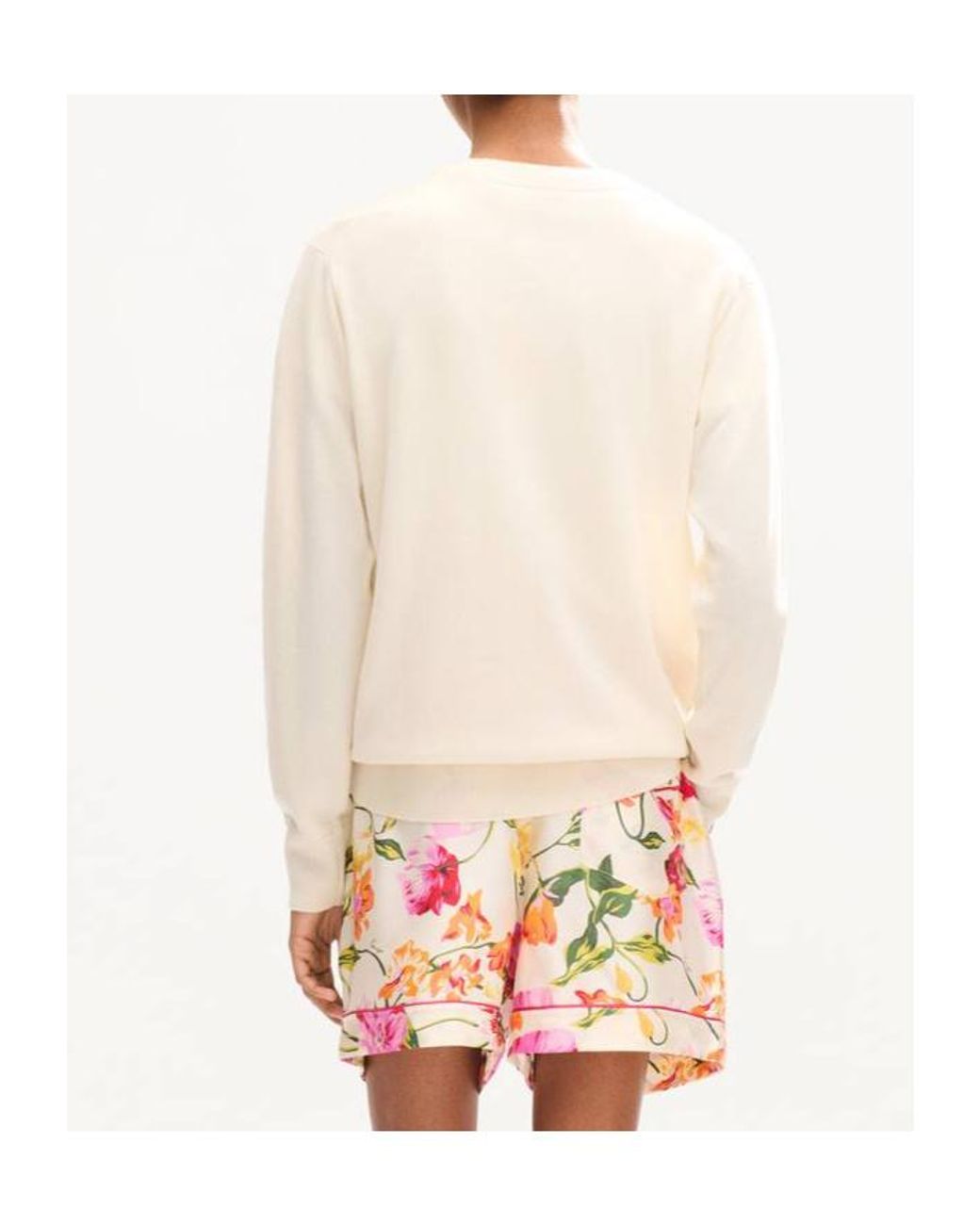 KENZO White Double K' Jumper
