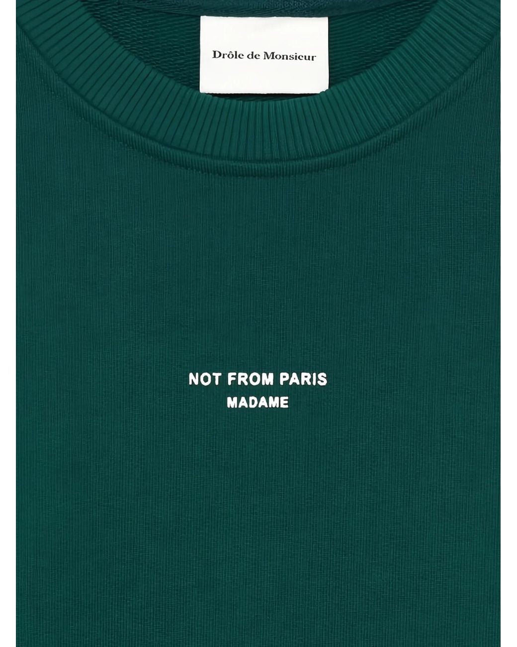 Drole de Monsieur Green Long-Sleeve Sweatshirt for men