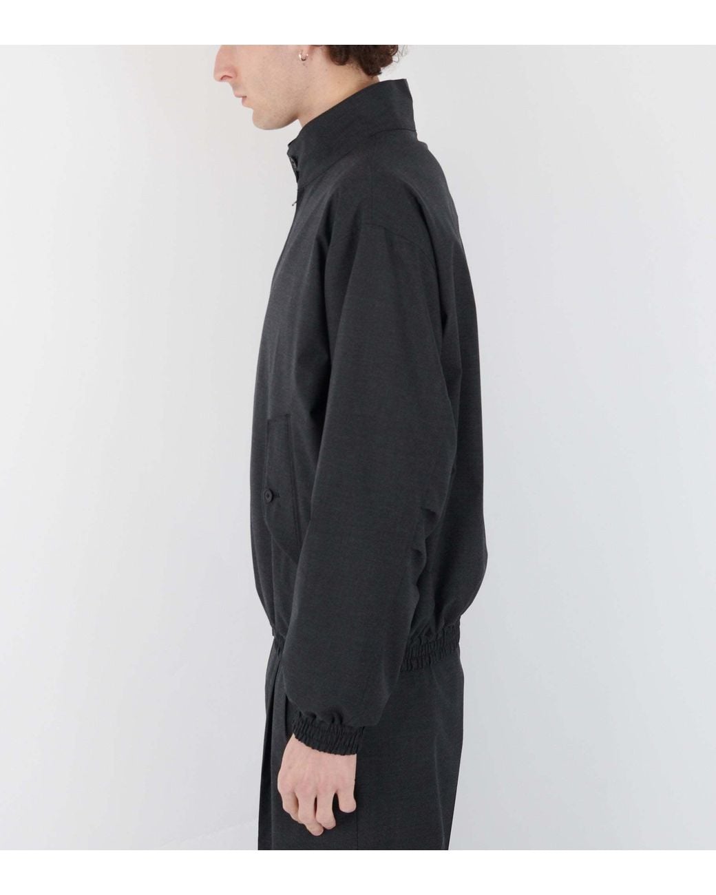 Auralee Black Long-Sleeved Jacket for men