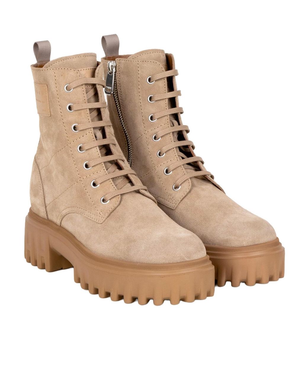 Hogan Natural H700 Lace-Up Ankle Boots