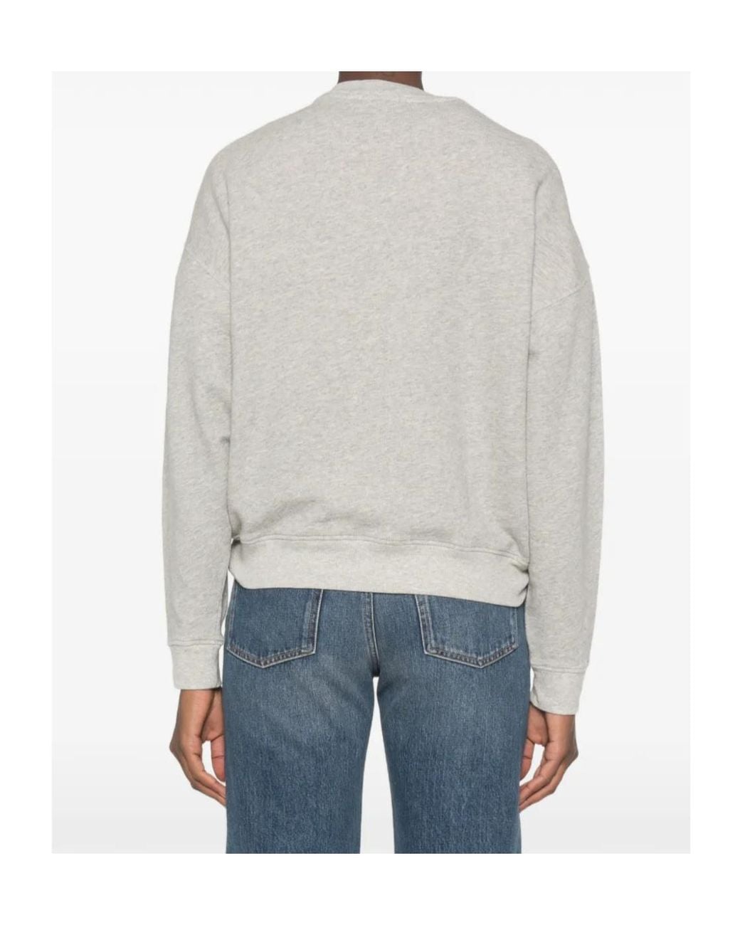 Ba&sh Gray Logo-Print Sweatshirt