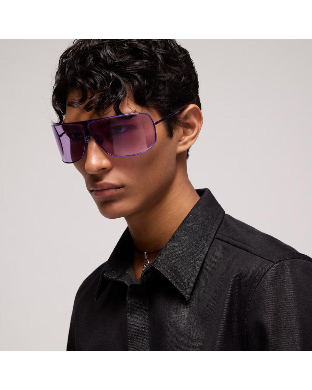 Gucci White Mask Frame Sunglasses for men