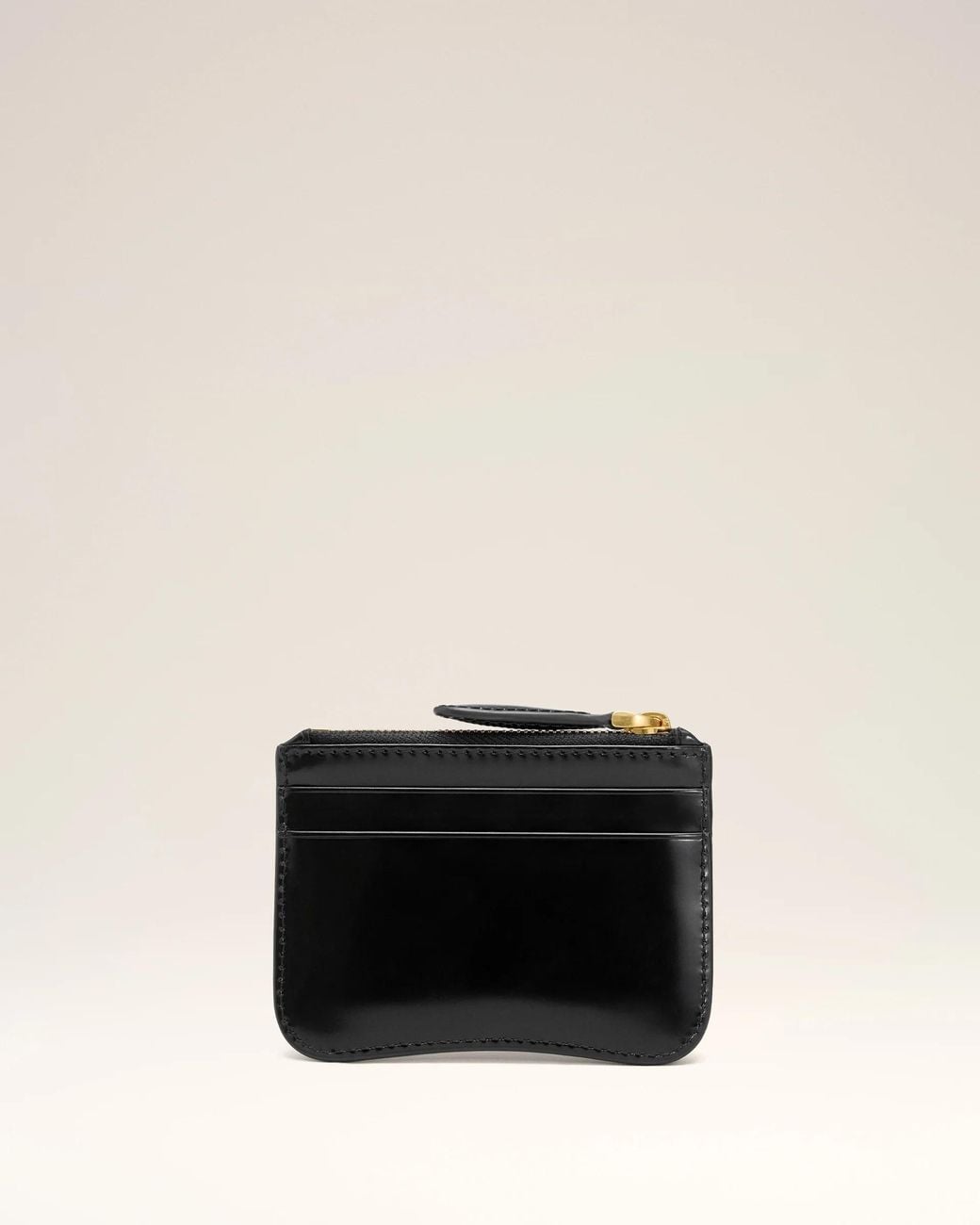 AMI Black Paris Zipped Card Holder