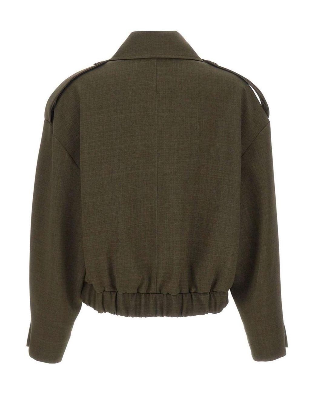 Kaos Green Cropped Double-Breasted Jacket
