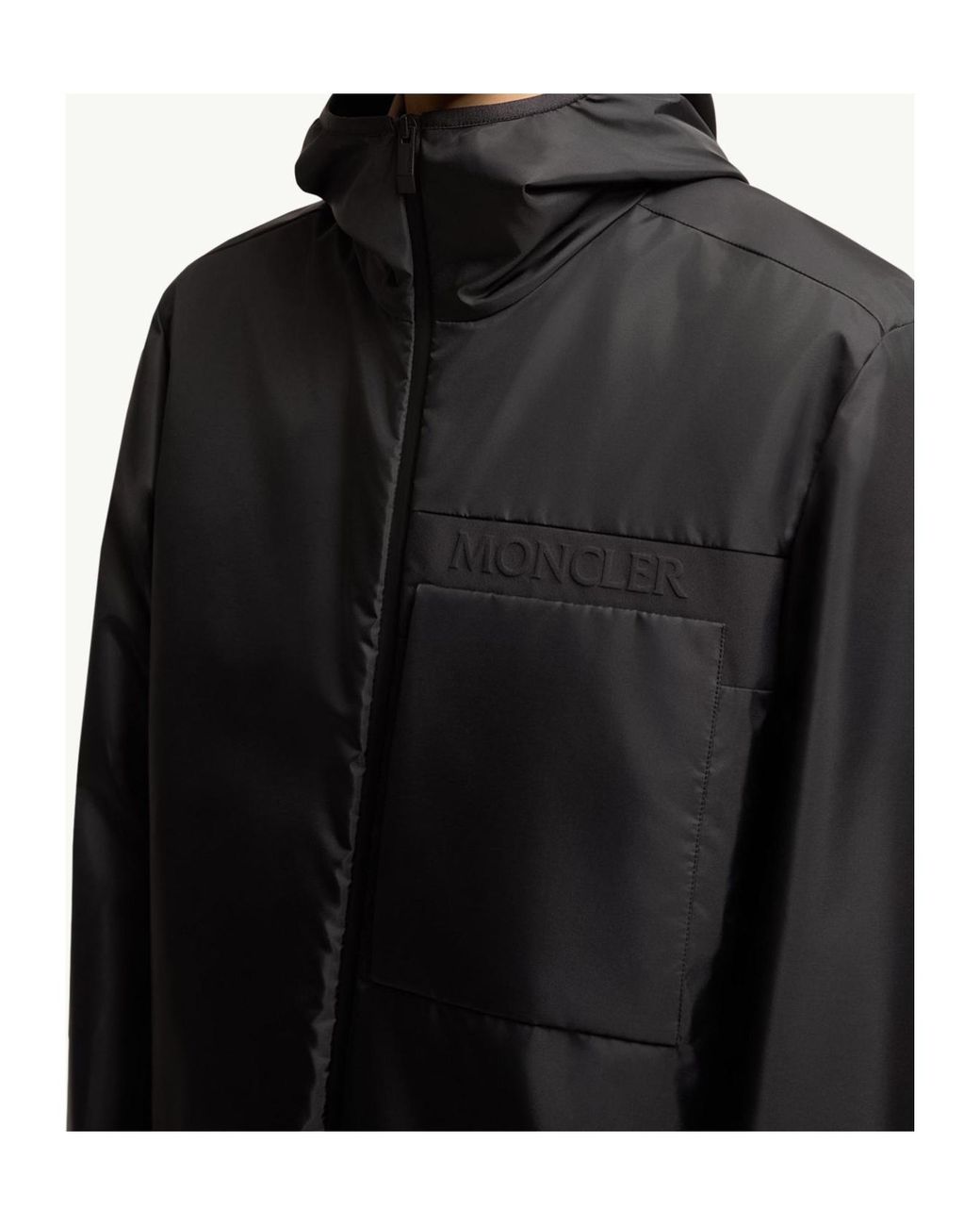 Moncler Black Fonteghi Hooded Jacket for men