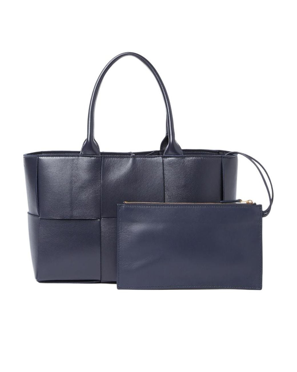 Bottega Veneta Blue Intrecciato Tote Bag