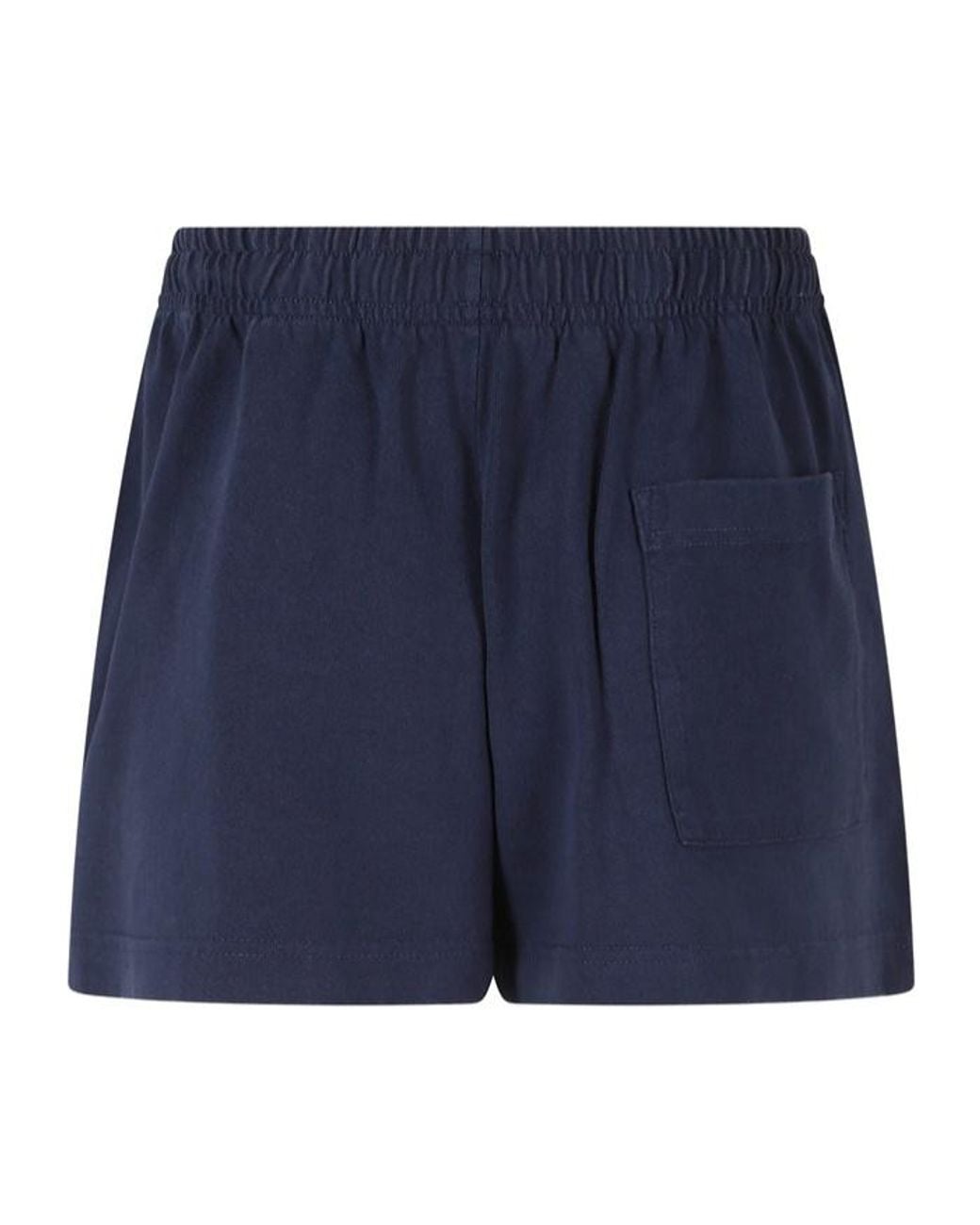 Sporty & Rich Blue Elastic Waist Shorts