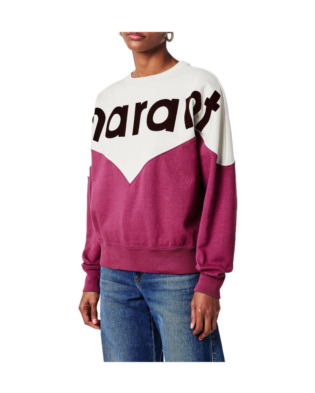 Isabel Marant Pink Crew-Neck Knit Sweater
