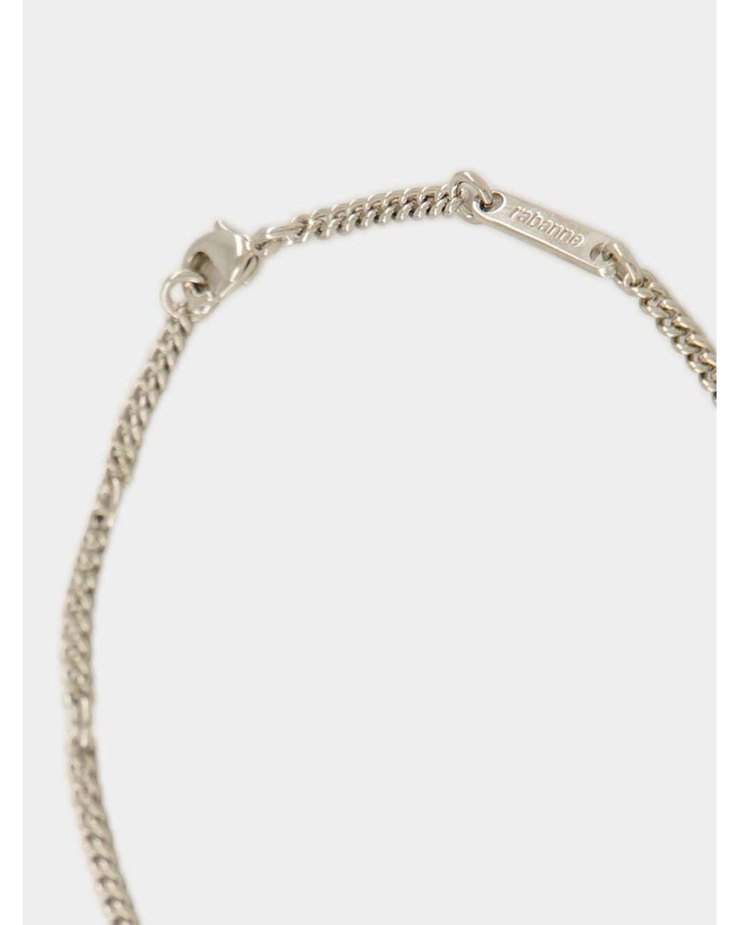 Rabanne White Rabanne Key-Pendant Necklace