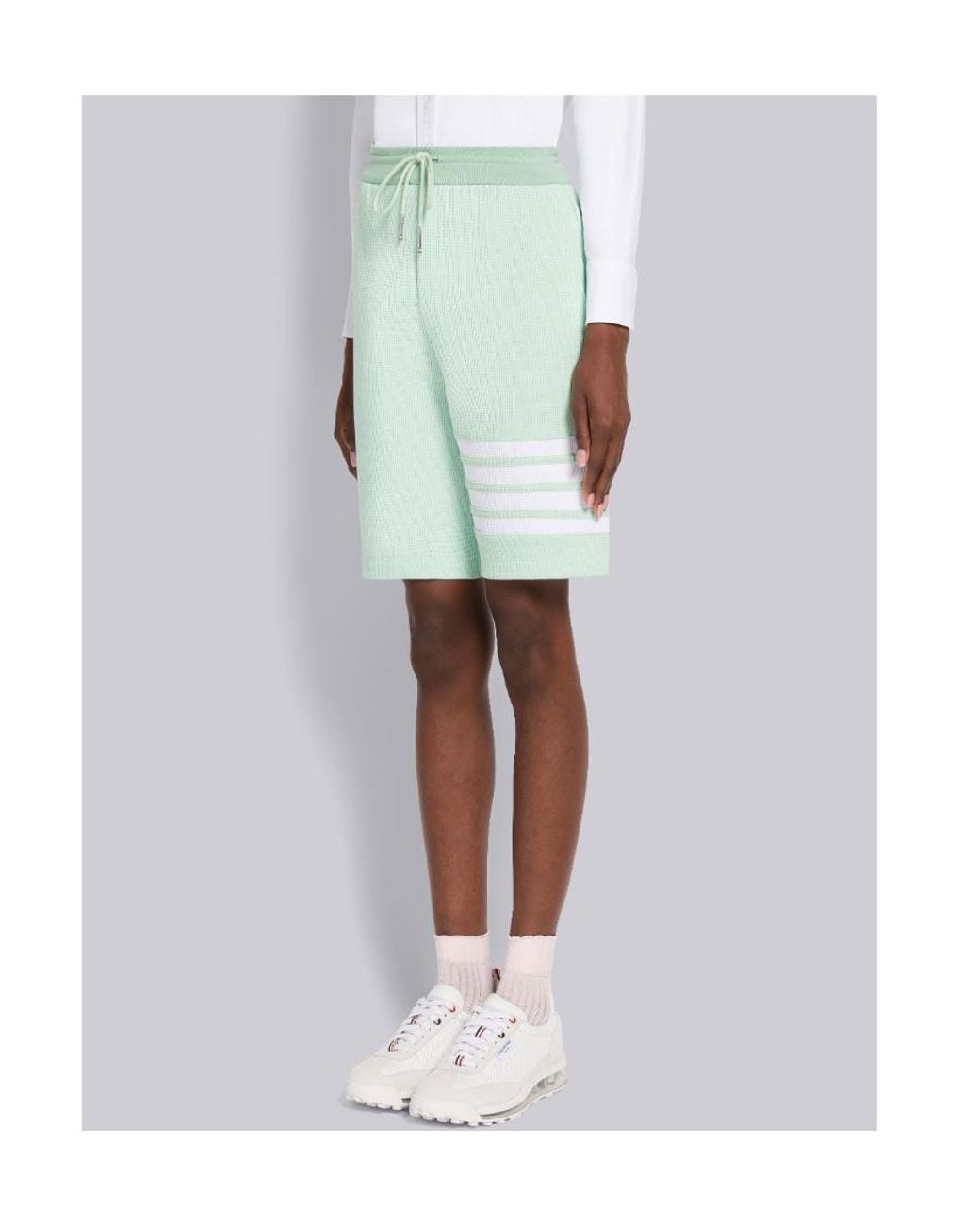 Thom Browne Blue 4-Bar Stripe Shorts