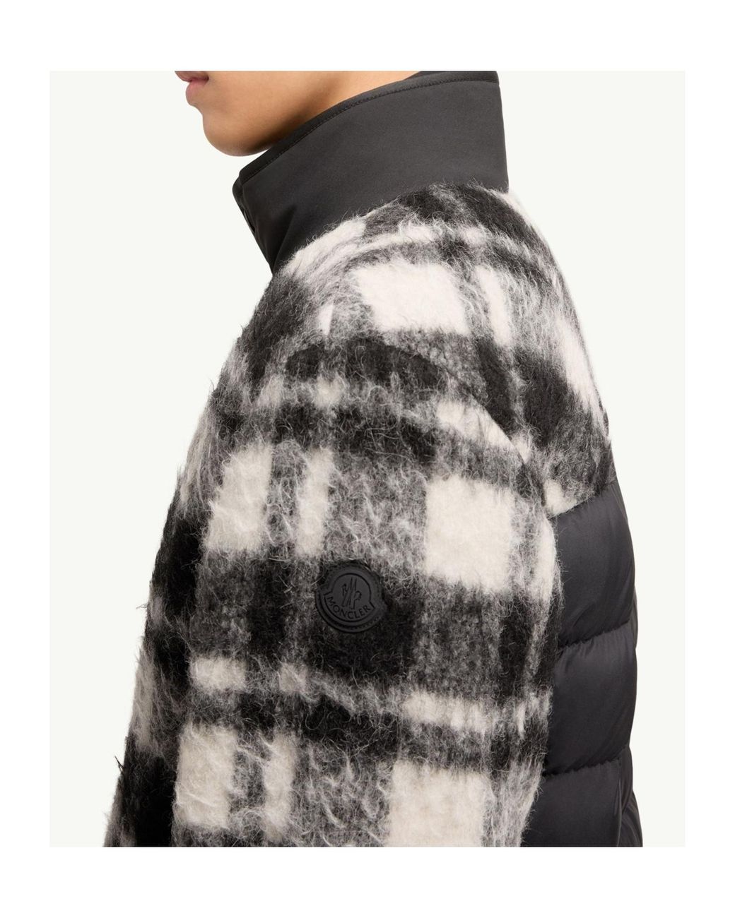 Moncler Gray Scalorbi Mid-Length Down Jacket for men